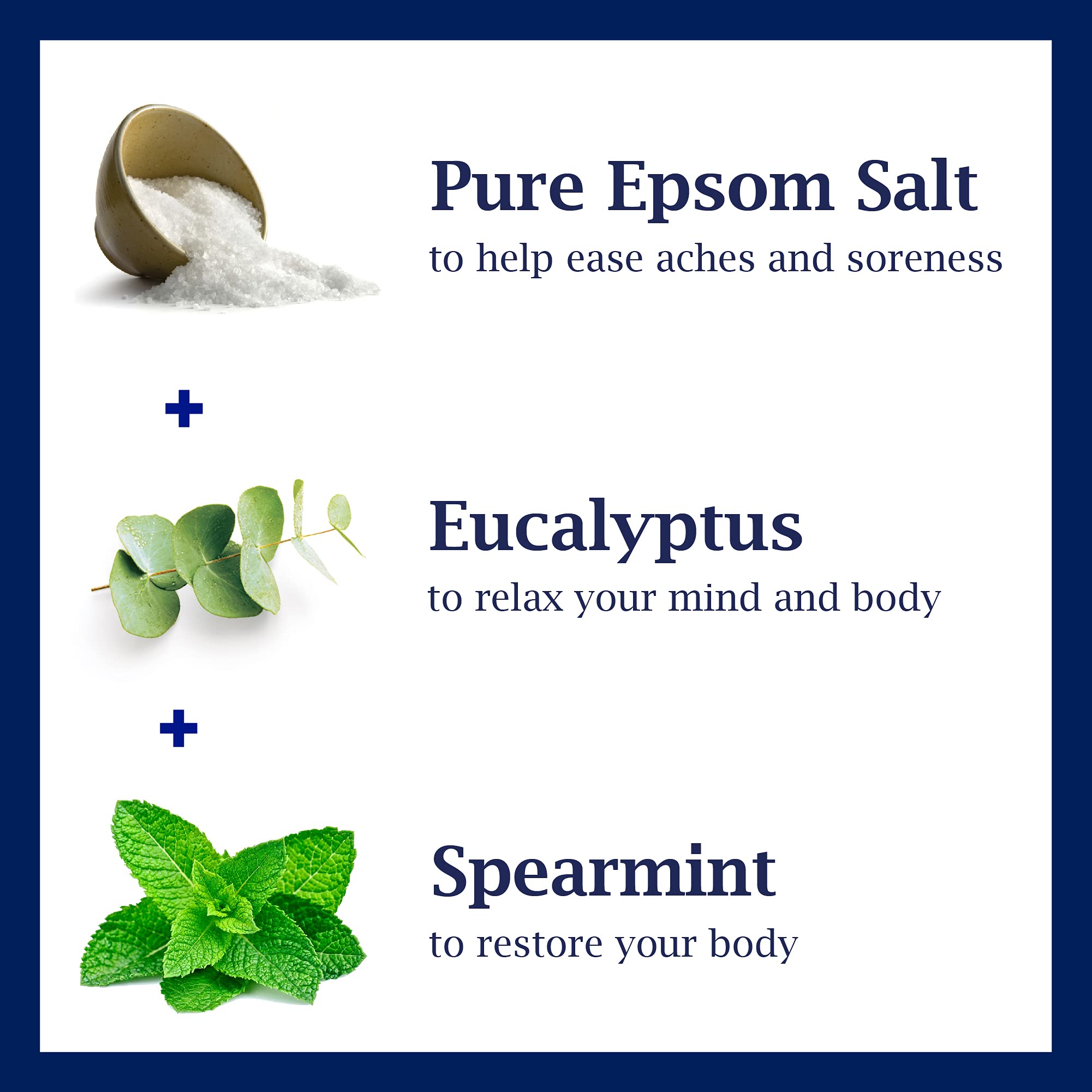 Dr Teals Epsom Salt Soaking Solution And Foaming Bath With Pure Epsom Salt, Eucalyptus 3 Pound Bags, And 34 Ounce Bottle (Packag