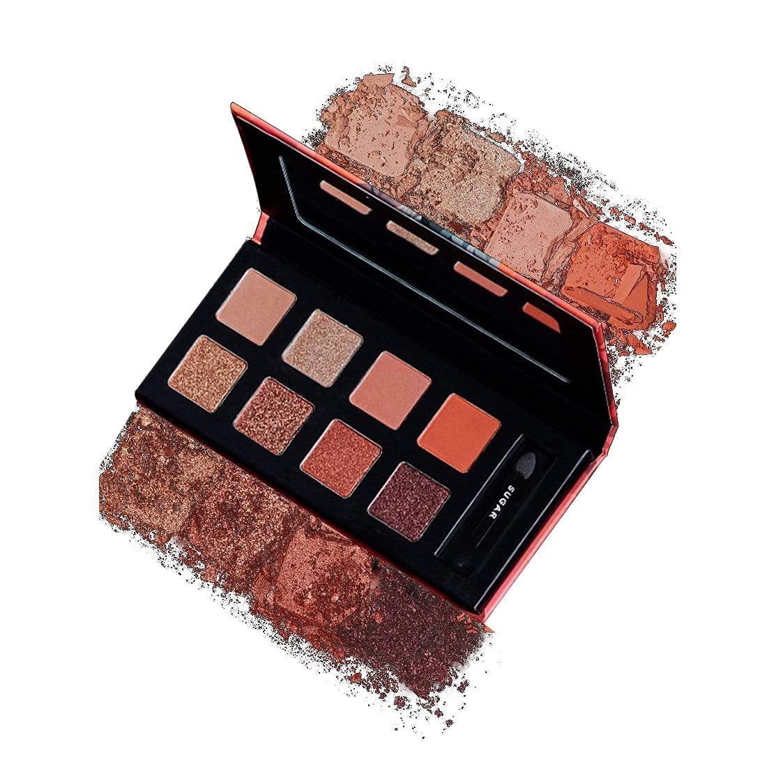 Sugar Cosmetics Blend The Rules Eyeshadow Palette | Long Lasting, Smudge Proof & Shimmery Finish | 10.4 Gm - 01 Flawless (8 Warm