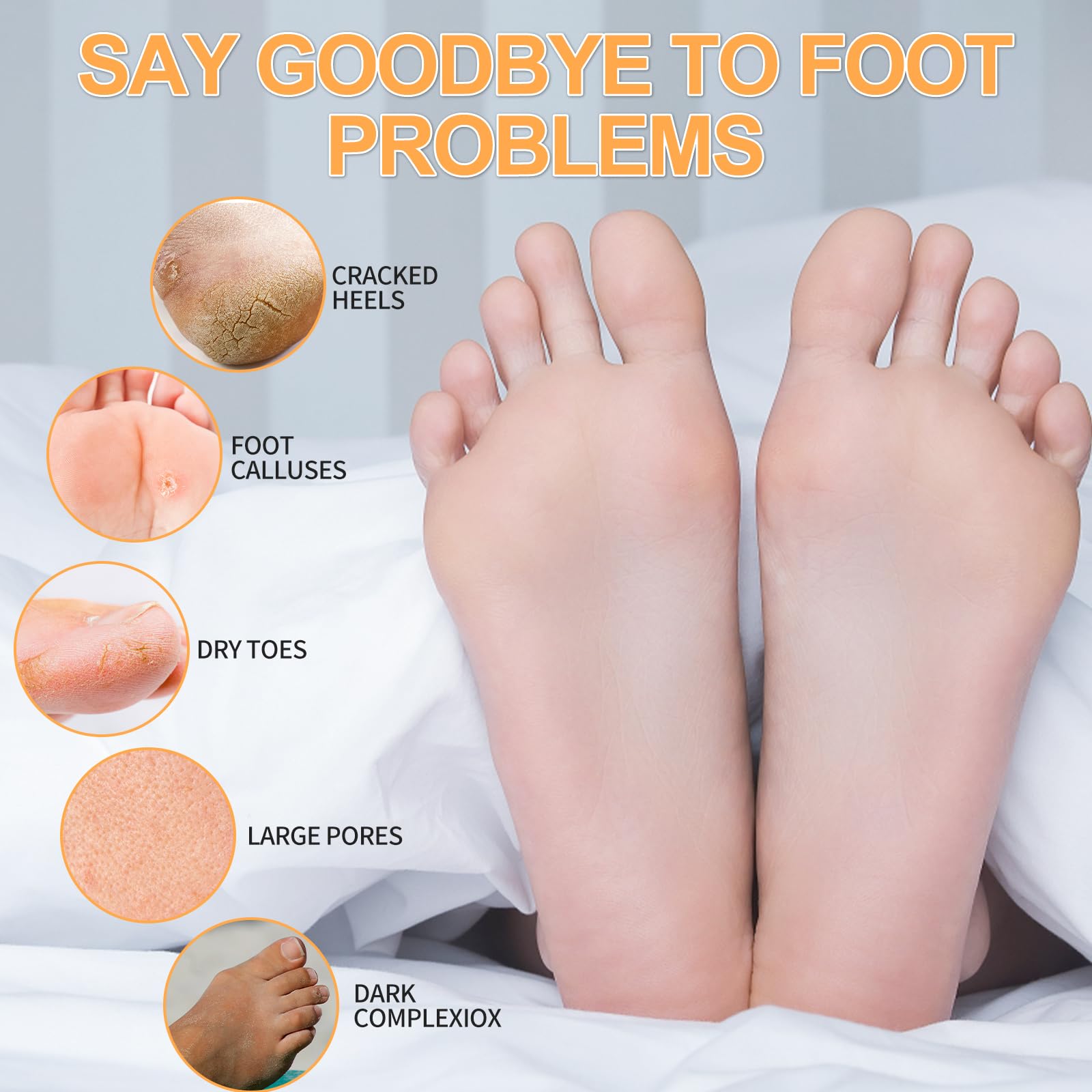 Foot Pedicure Spa Set,Foot Soak Spa Home Pedicure Kit With Bath Salt, Moisturizing Foot Scrub Cream Lotion, Foot Care For Dead S