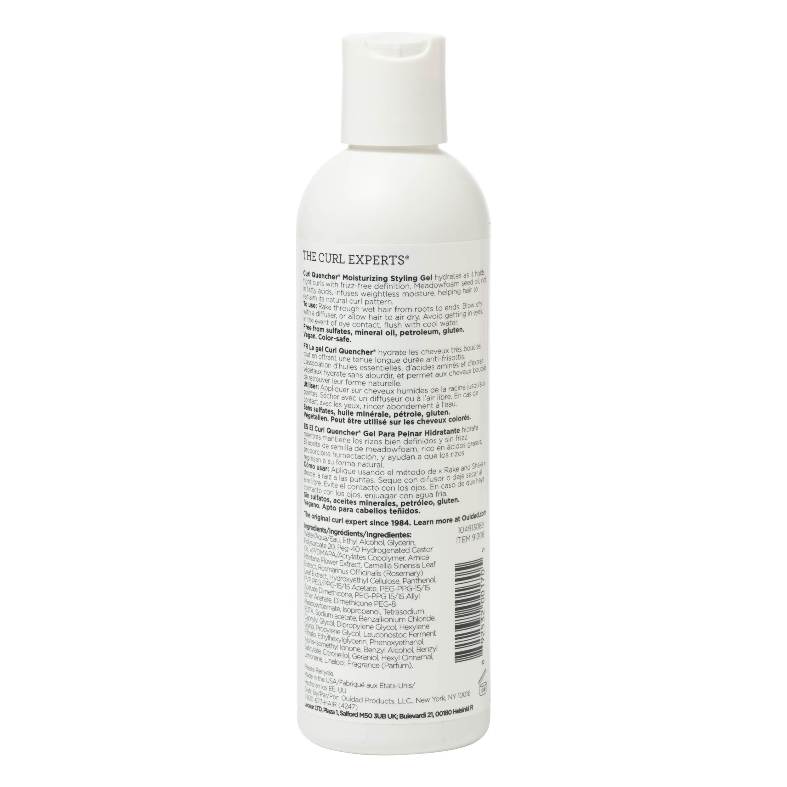 Ouidad Curl Quencher Moisturizing Styling Gel, 8.5 Fl Oz