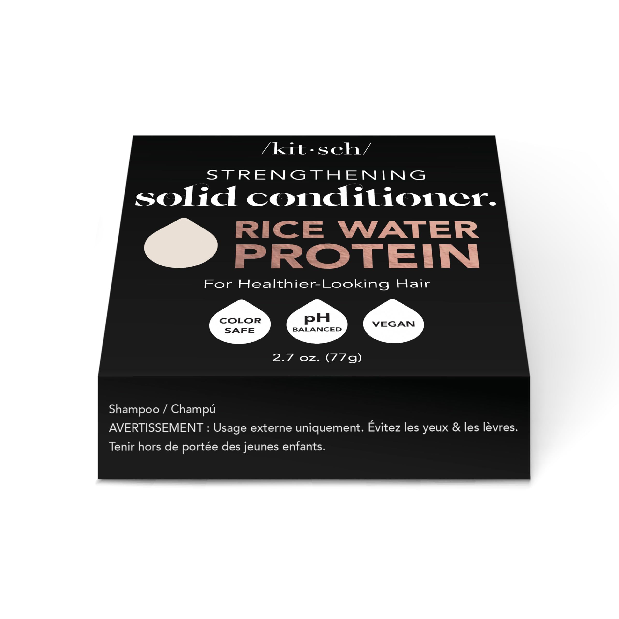 Kitsch Rice Water Protein Conditioner Bar For Hair Growth & Strengthening  Made In Us  Holiday Gift  Eco-Friendly Cleansing And