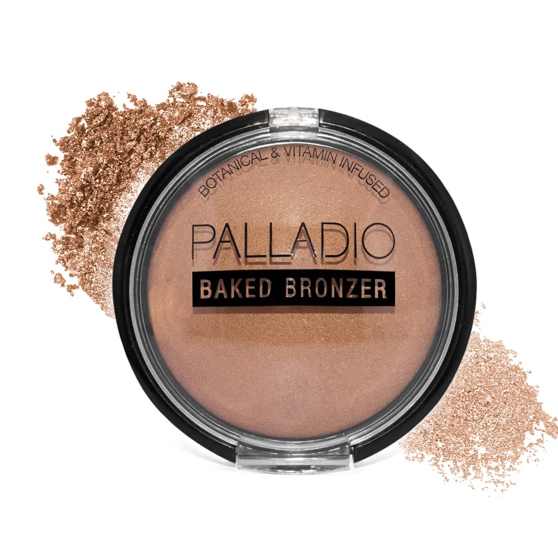 Palladio Baked Bronzer, Highly Pigmented And Easy To Blend, Shimmery Bronzed Glow, Use Dry Or Wet, Lasts All Day Long, Provides