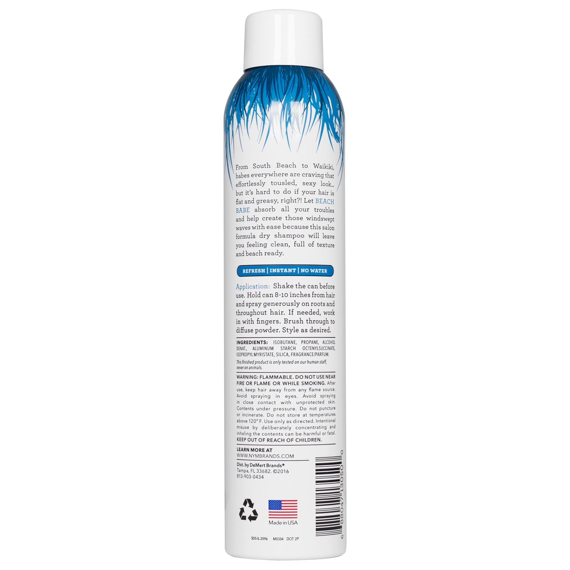 Not Your Mother's Beach Babe Texturizing Dry Shampoo, 7 Ounce, White, Model 13050