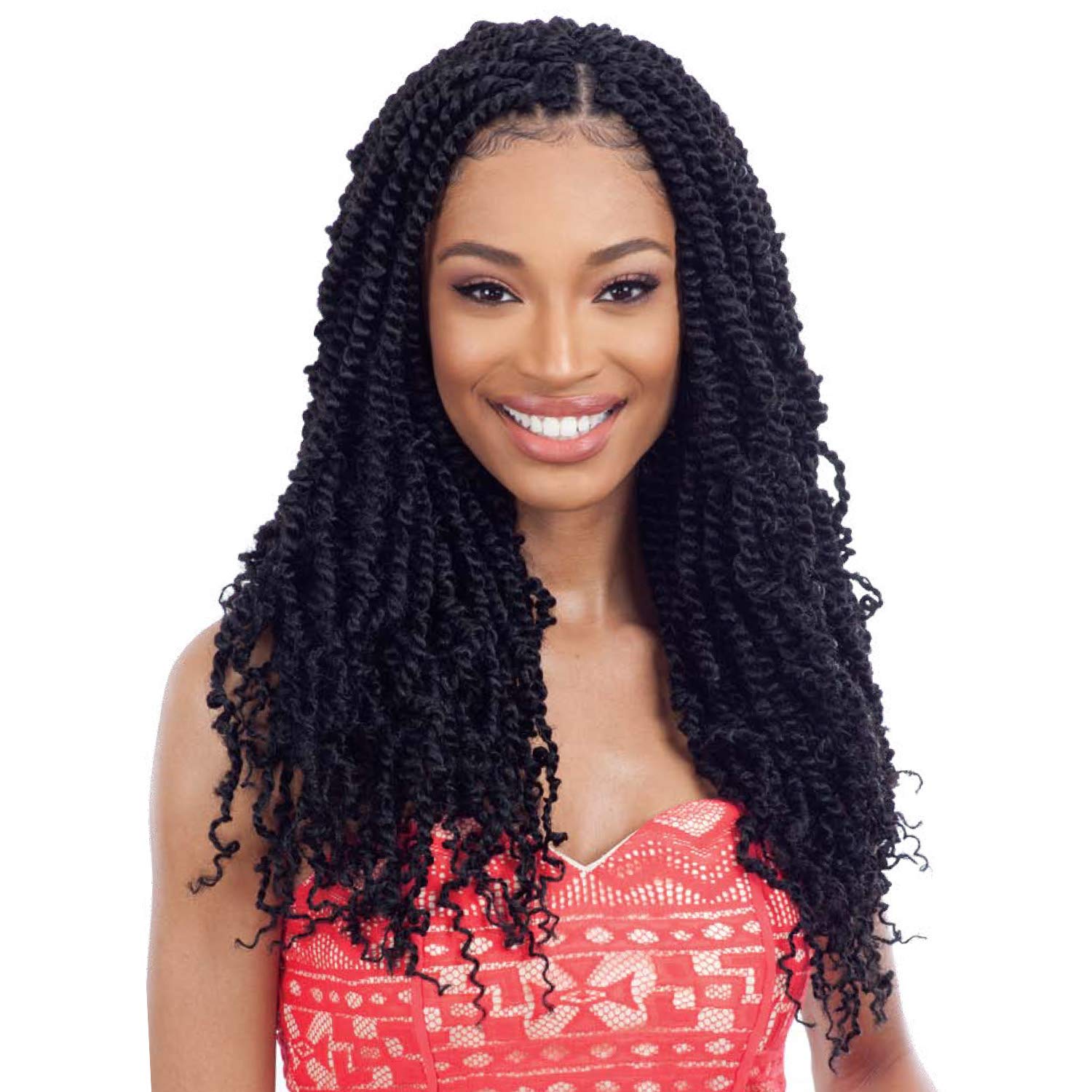 MULTI PACK DEALS! FreeTress Crochet Braids Spring Twist 18'' (5-PACK, 1B)