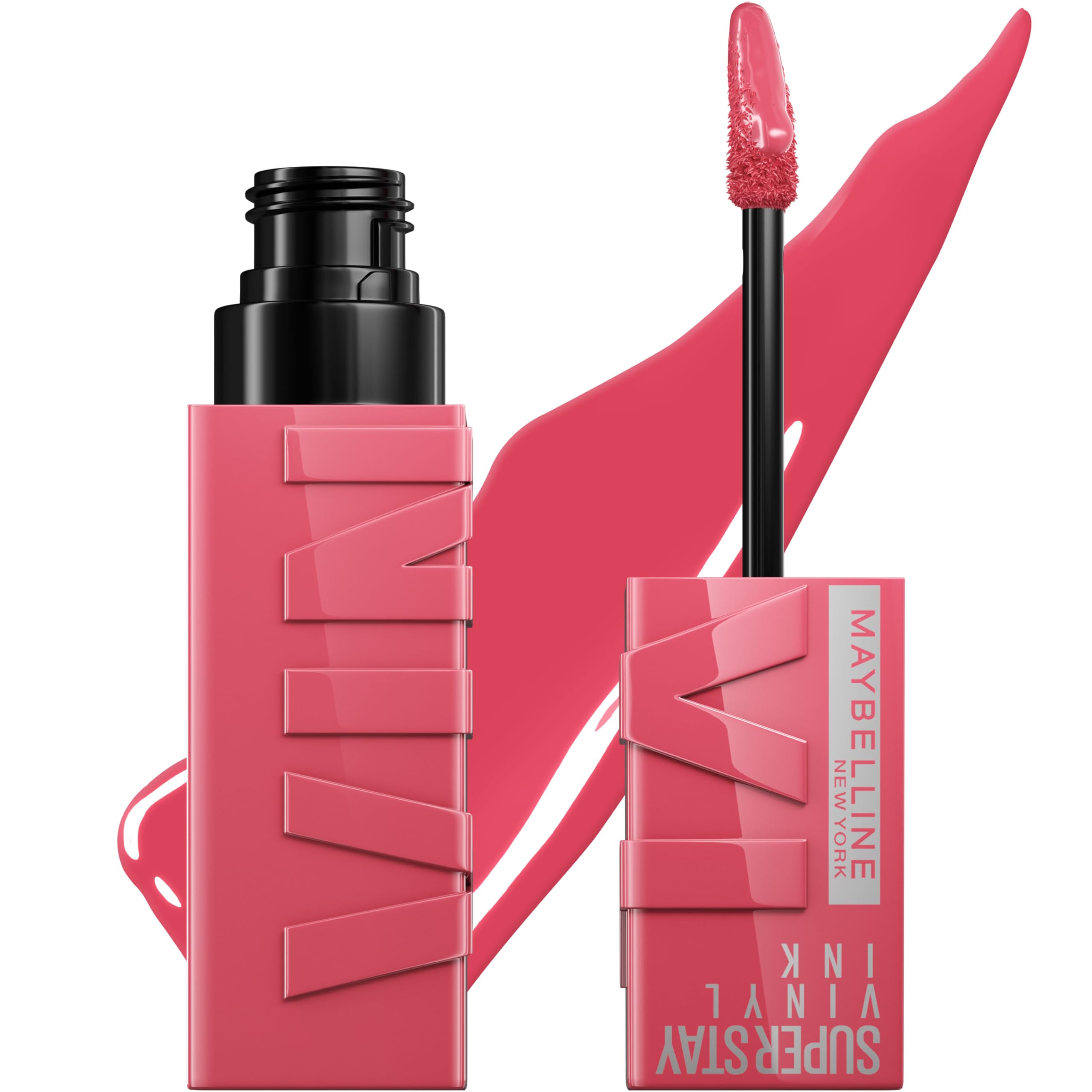 MAYBELLINE Super Stay Vinyl Ink Longwear No-Budge Liquid Lipcolor Make Up, Highly Pigmented Color and Instant Shine, Rogue, 1 Co