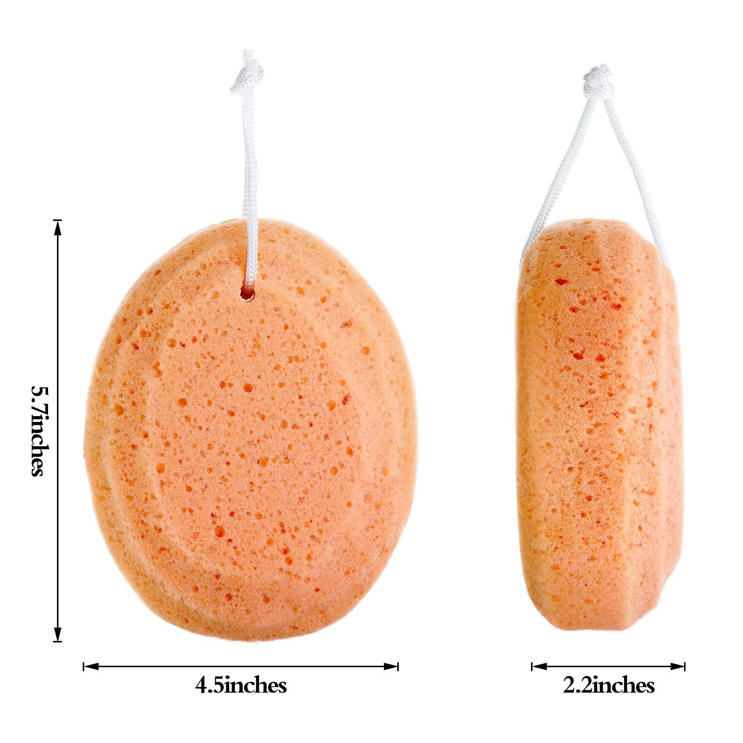 4 Pieces Soft Bath Sponge Exfoliating Shower Foam Body Sponge Exfoliating Soothing Sponge For Bathroom Supply