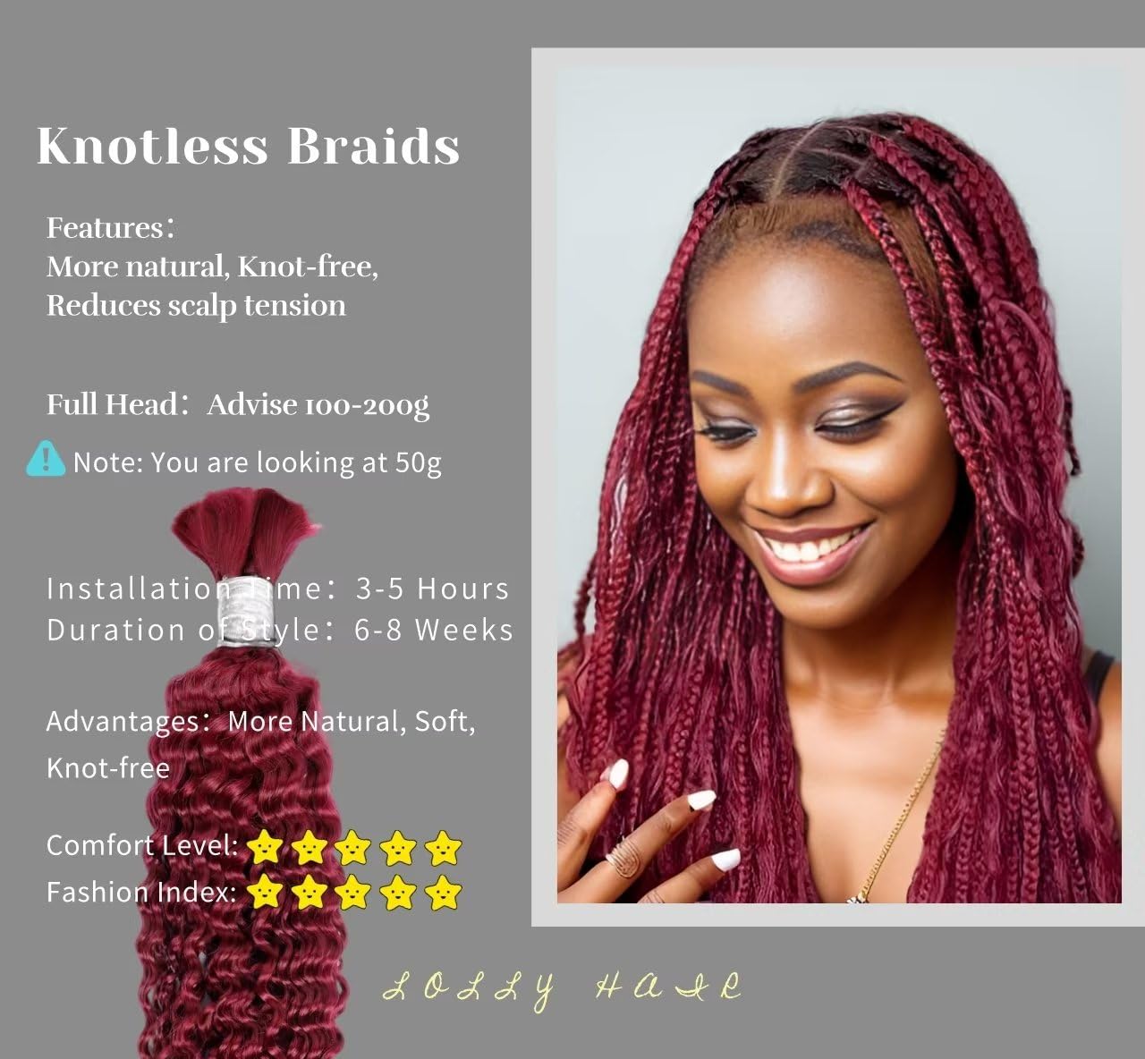 Human Braiding Hair 1 Bundle 50G 24 Inch Deep Water Wave Bulk Human Hair For Braiding No Weft 12A Brazilian Virgin Curly Human H