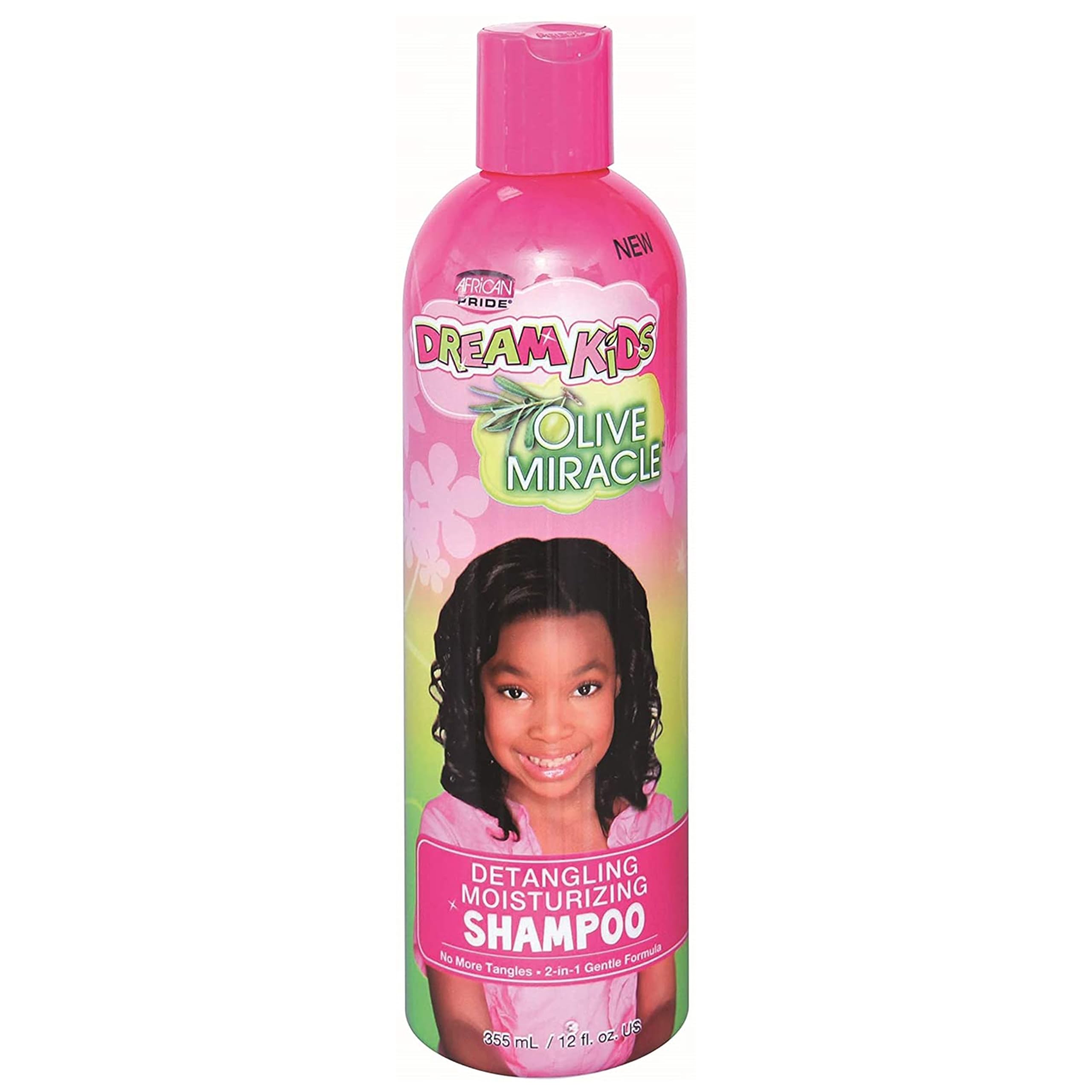 African Pride Dream Kids Olive Miracle Shampoo Detangling 12 Ounce (354ml) (2 Pack)