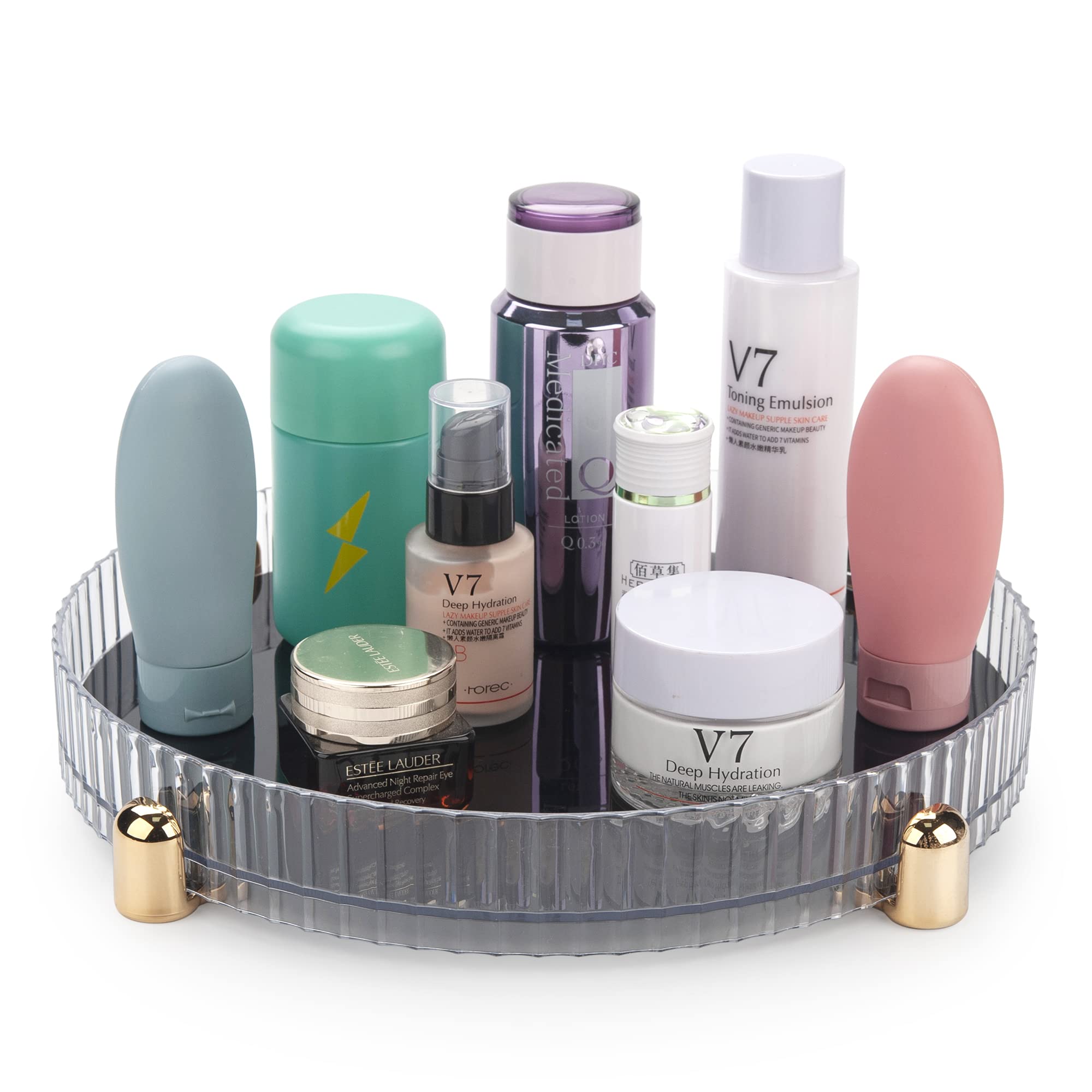 Makeup Perfume Organizer, 360 Rotating Skincare Organizer, Vanity Tray, Spinning Cosmetics Organizer For Dresser, Vanity, Bathro