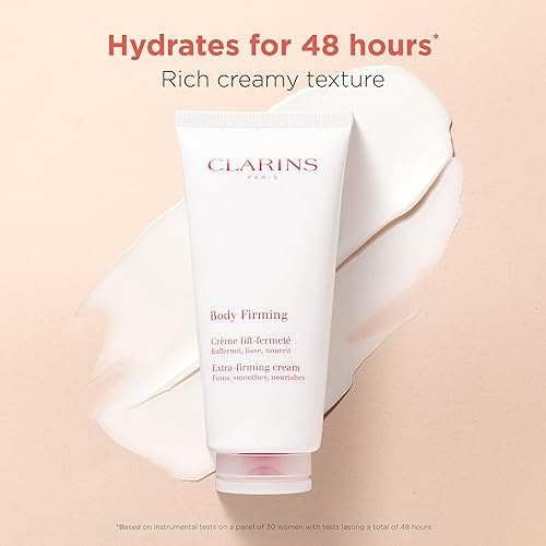 Clarins Extra-Firming Body Cream  Anti-Aging Body Lotion  Visibly Firms, Tightens And Smoothes  96% Natural Ingredients, Includi