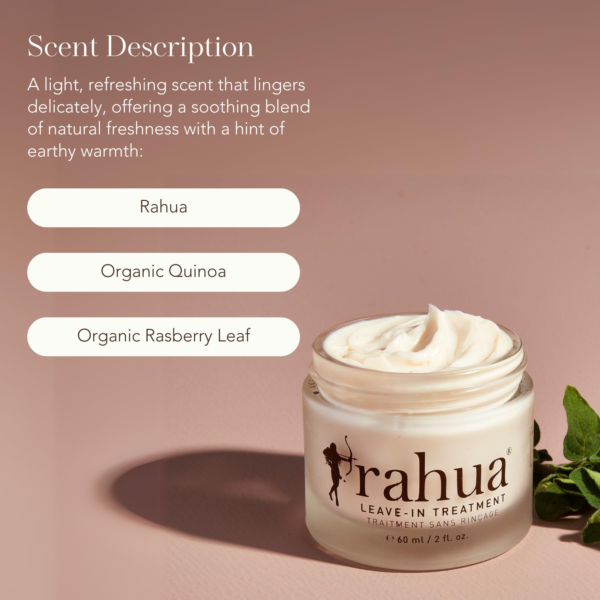 Rahua Leave-in Treatment 2 Fl Oz, for Air Drying and Anti-frizz, Prevents Breakage and Split Ends for Men and Women