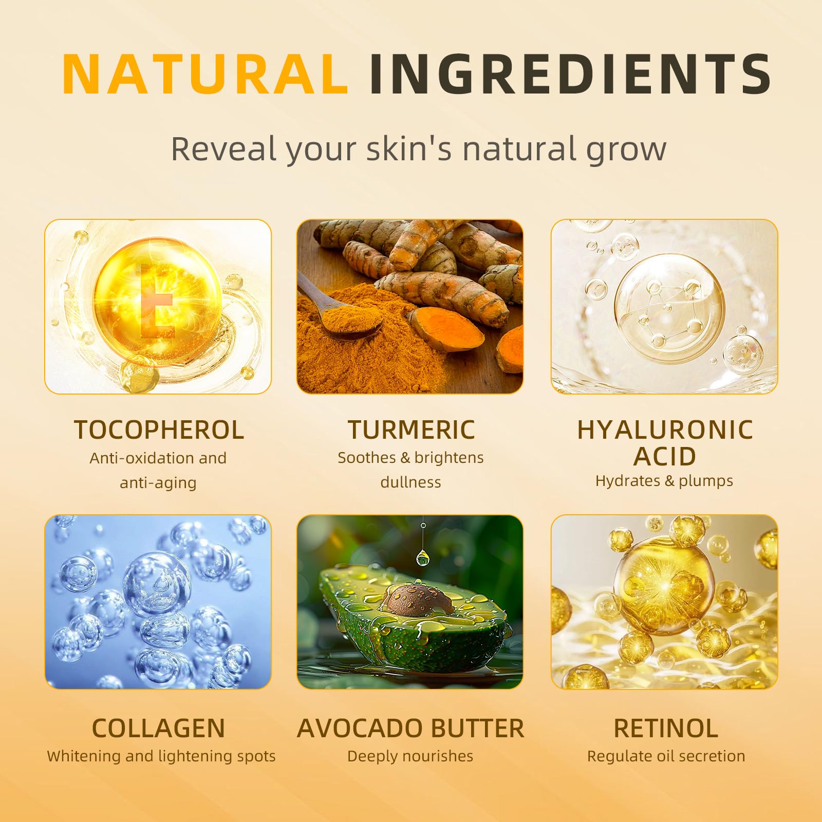 Senzilo Kojic Acid Soap, Turmeric Soap for Dark Spots with Collagen, Vitamin E, Retinol, Hyaluronic Acid, Shea Butter, Tumeric S