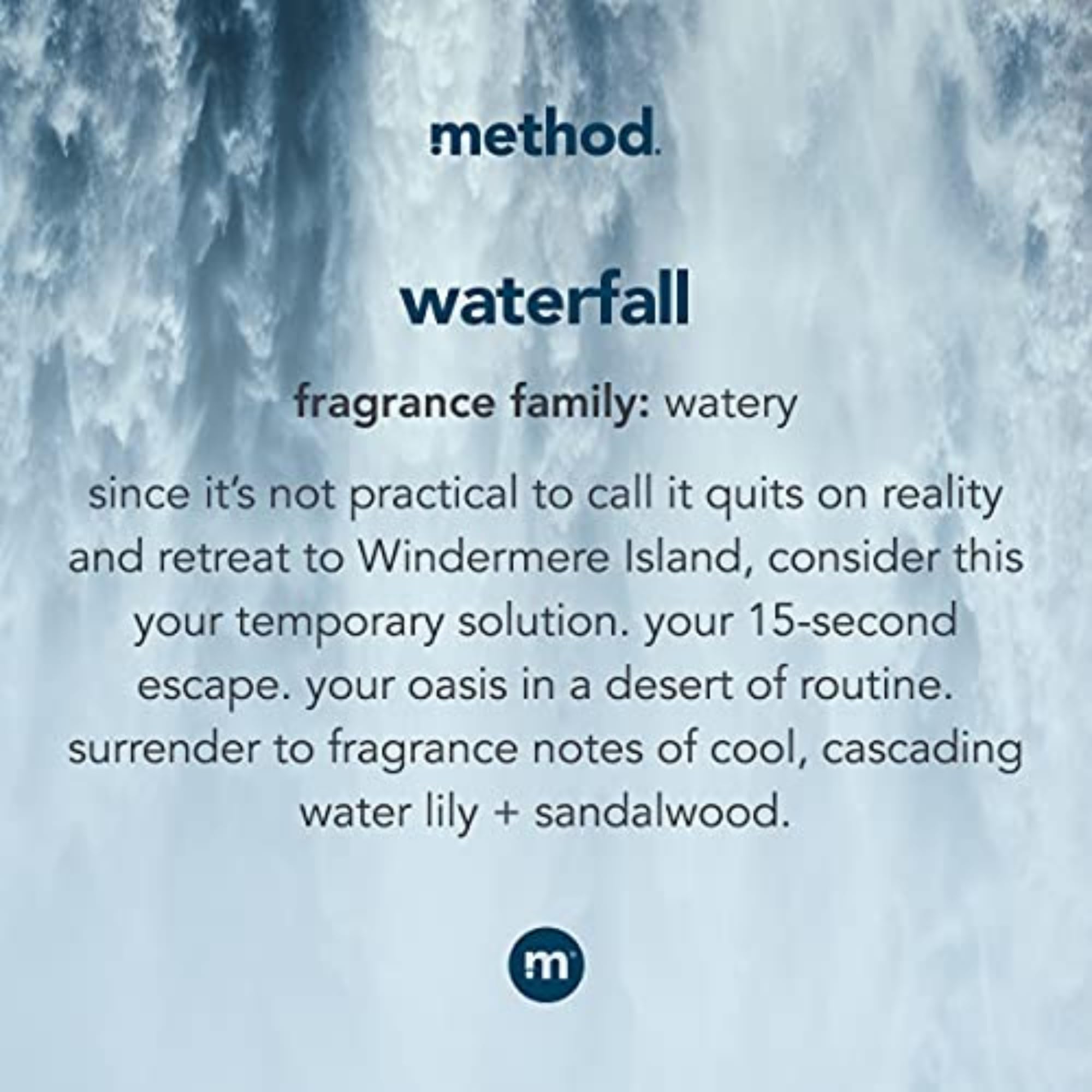 Method Gel Hand Soap, Waterfall, Biodegradable Formula, 12 Fl Oz (Pack Of 6)