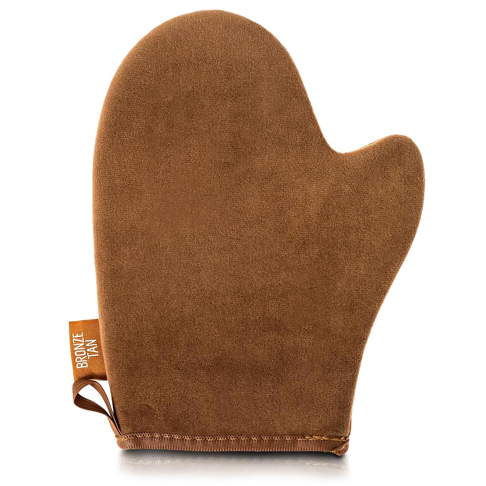 Bronze Tan Self Tanning Mitt Applicator With Thumb - Self Tanner Mitt For Application Of Self Tanning Mousse Or Lotion - Machine