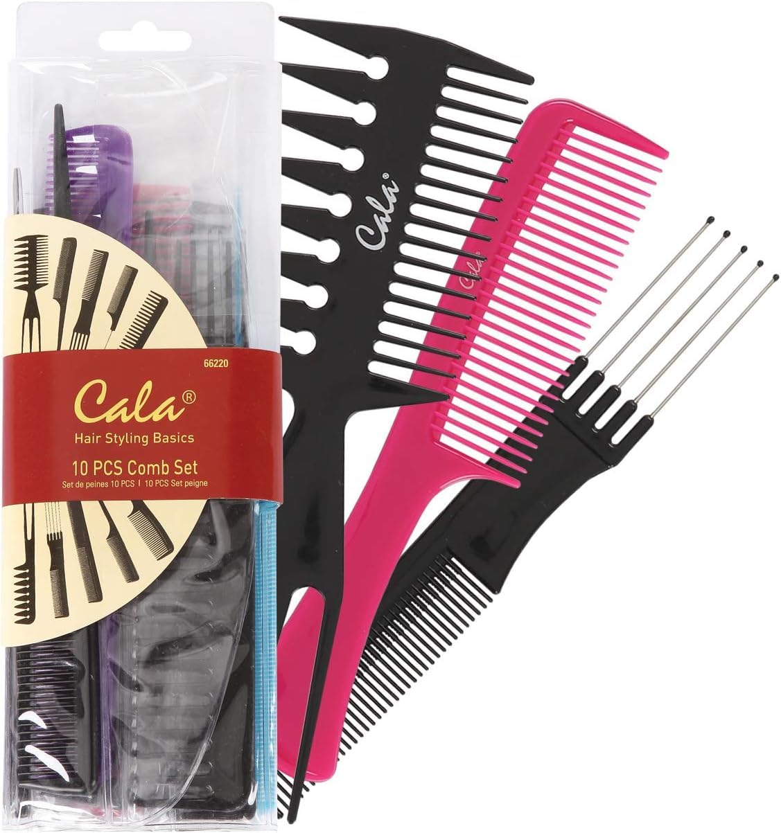 Cala 10 pcs hair comb set