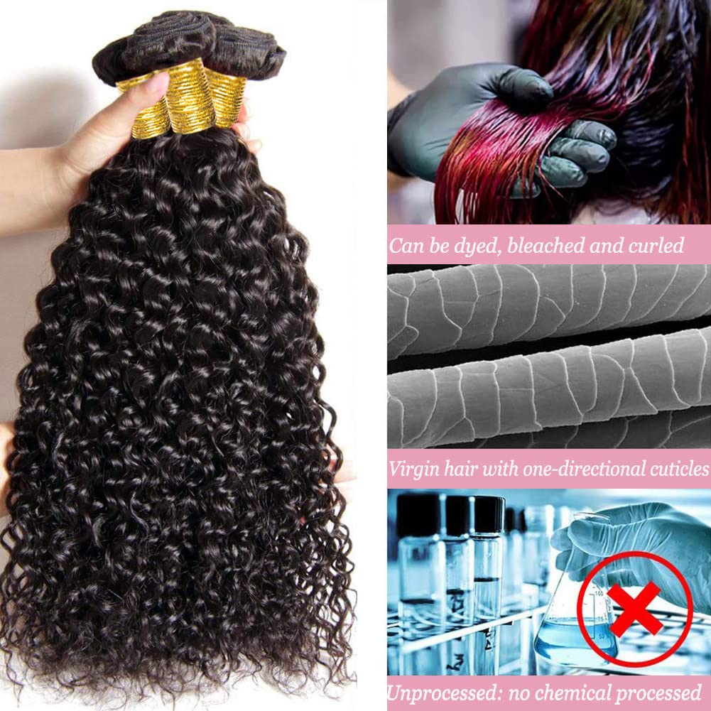 30 Inch Deep Wave Bundles Human Hair 1 Bundles Water Wave Bundles 100% Unprocessed 12A Brazilian Virgin Human Hair Wet And Wavy