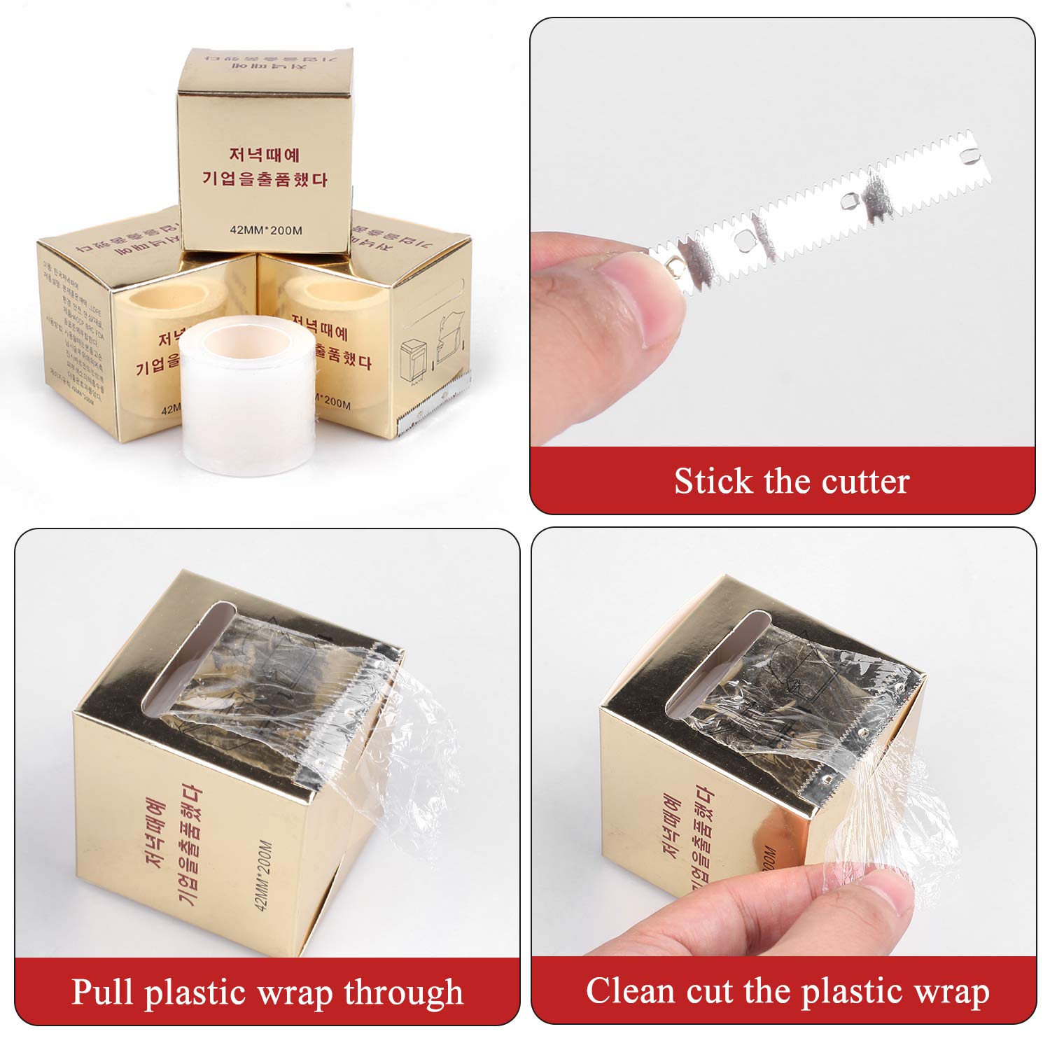 4 Pcs Disposable Eyebrow Tattoo Plastic Wrap Preservative Film For Professional Eyebrow Lips Permanent Make Up Supplies Wrap Cov