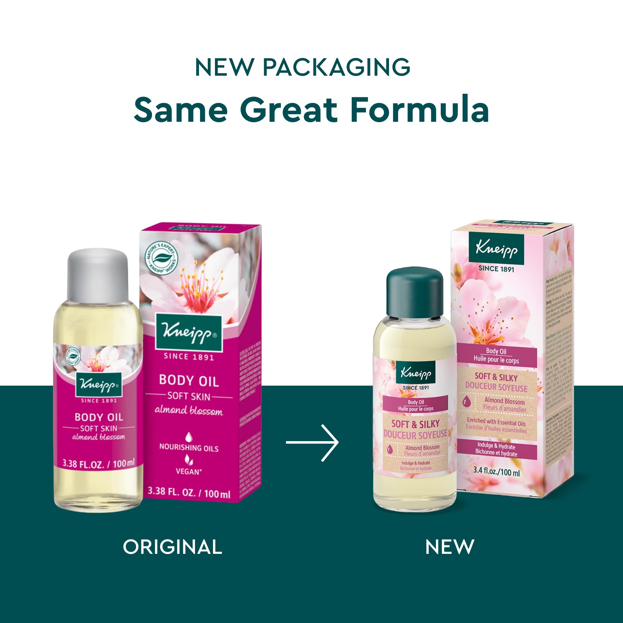 Kneipp Body Oil, Soft Skin Almond Blossom, 3.38 fl. oz.