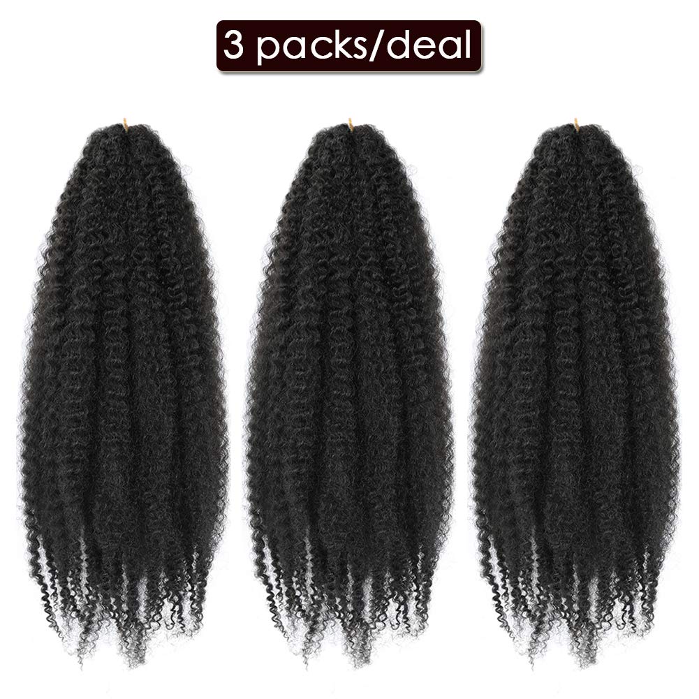 Dansama Marley Twist Braiding Hair 24 Inch 6 Packs Marley Hair Braiding Hair Crochet Hair Extensions (24 Inch (Pack Of 6), #2)