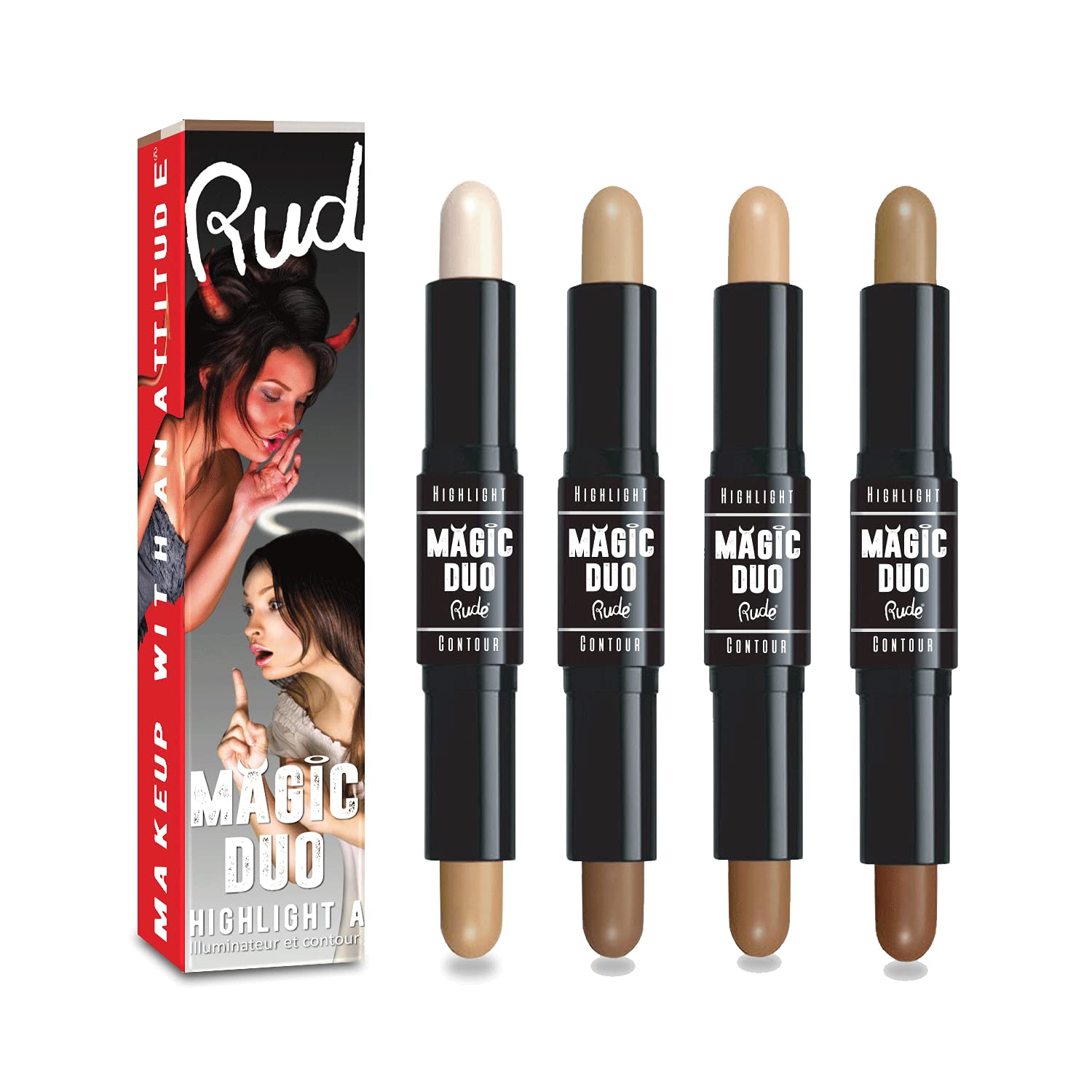 Rude Magic Duo Highlight & Contour(D0102H2B76W)