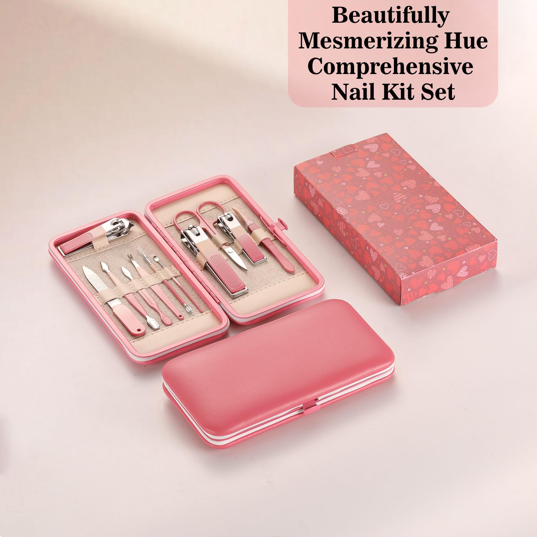 Manicure Set For Women - Nail Care Kit For Christmas And Birthday, Stocking Stuffers For Mom, Wife, And Young Girls