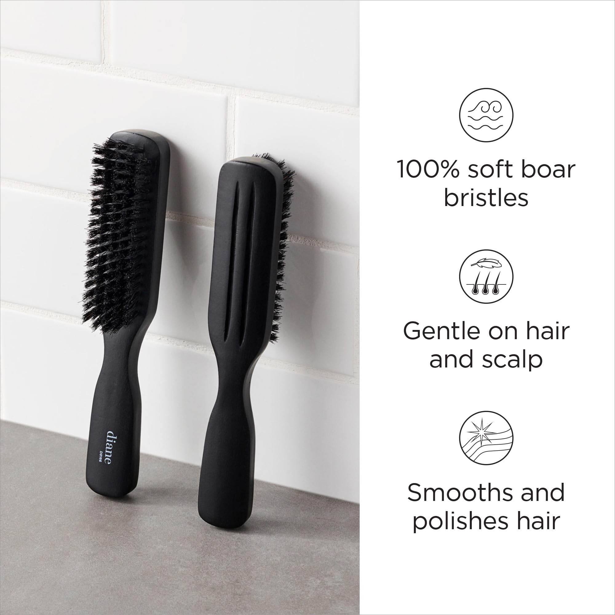 Diane 100% Soft Boar Bristle Styling Brush