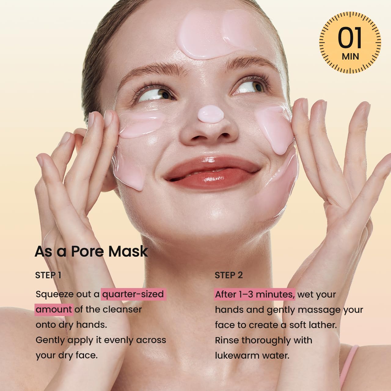BIODANCE Collagen Mask To Foam Cleanser, Face Wash for Women, 2-in-1 Pore Mask and Hydrating Foaming Facial Cleanser for Sensiti