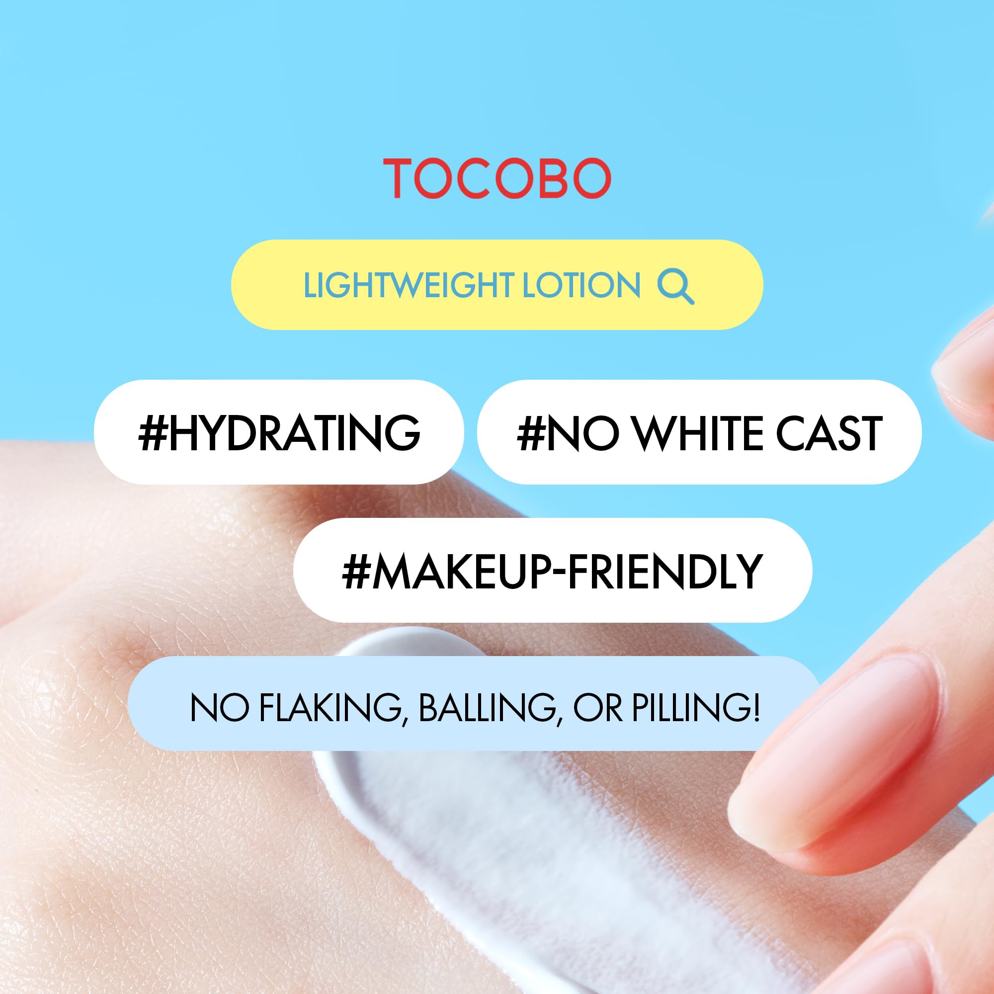 Bio Watery Sunscreen SPF 50 Broad Spectrum Korean Facial Sun Cream with Hyaluronic Acid - Lightweight Daily Face Sunblock Lotion