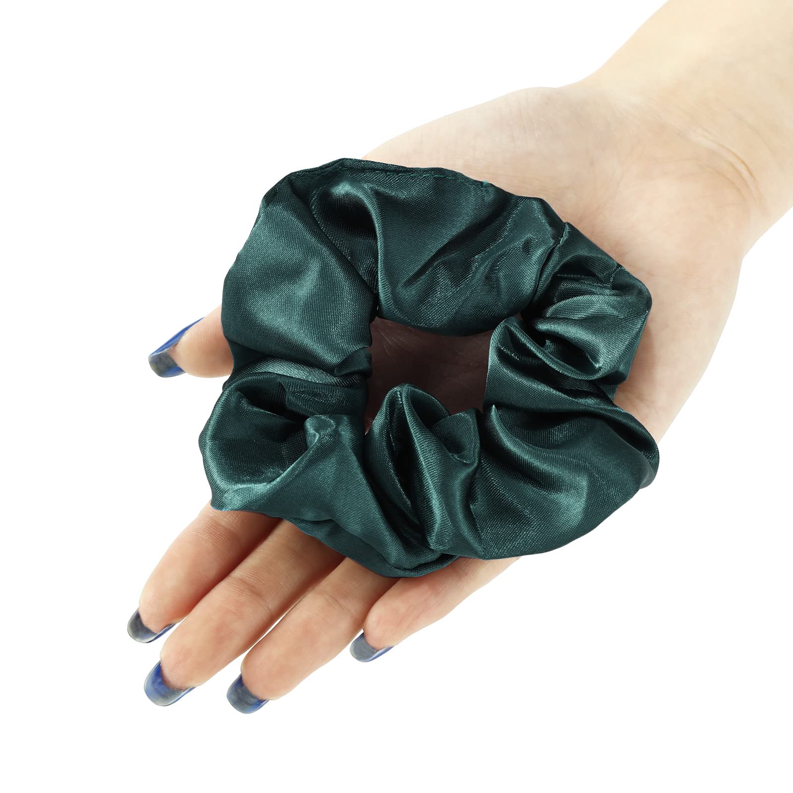 10 Pieces Satin Scrunchies Hair Ties Silky Small Elastic Hair Bobbles Ponytail Holders Curly Hair Accessories For Women Girls Ki