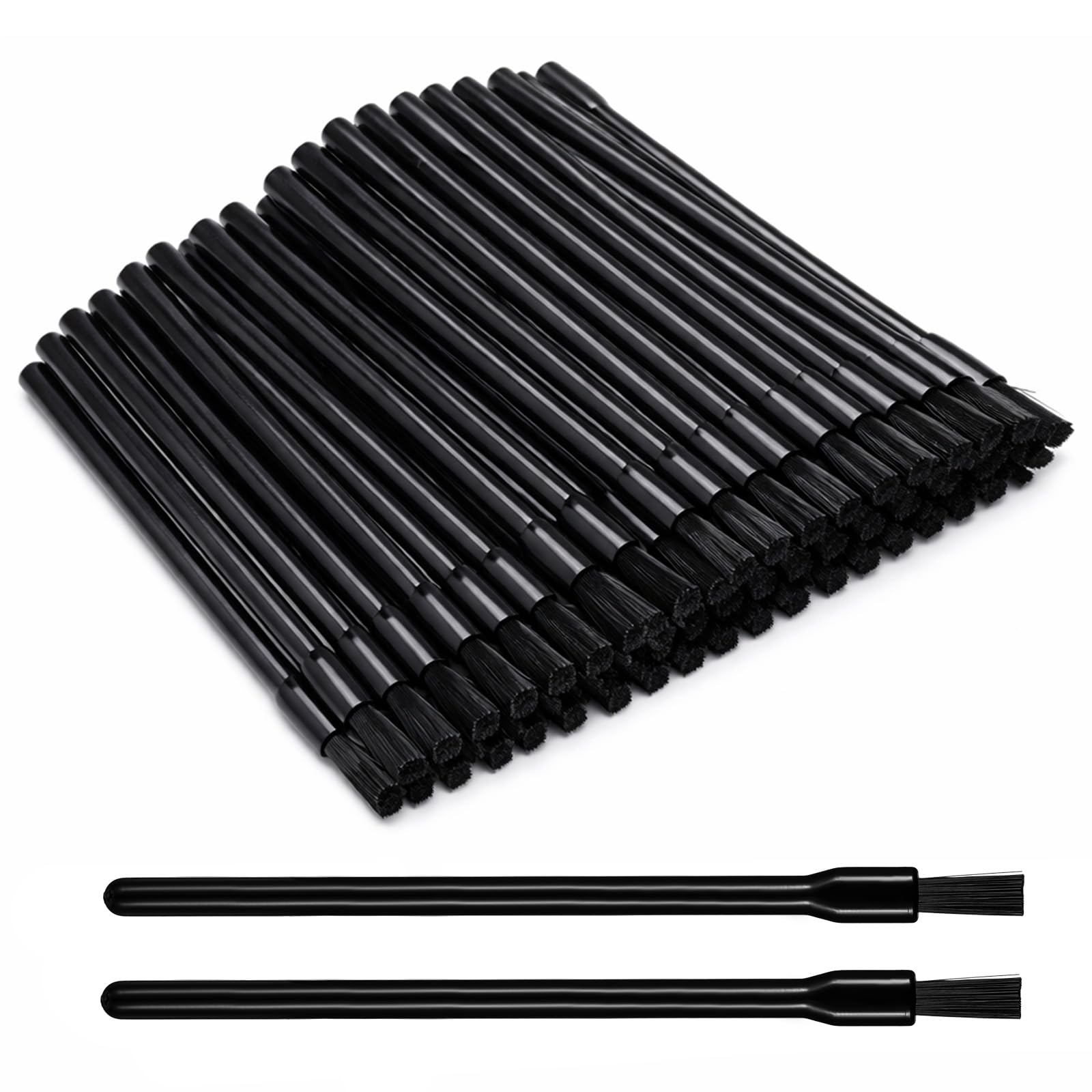 Lipstick Brushes, 50 Pcs Multifunctional Disposable Nail Polish Brushes Portable Lip Applicators Disposable No Clean Makeup Brus