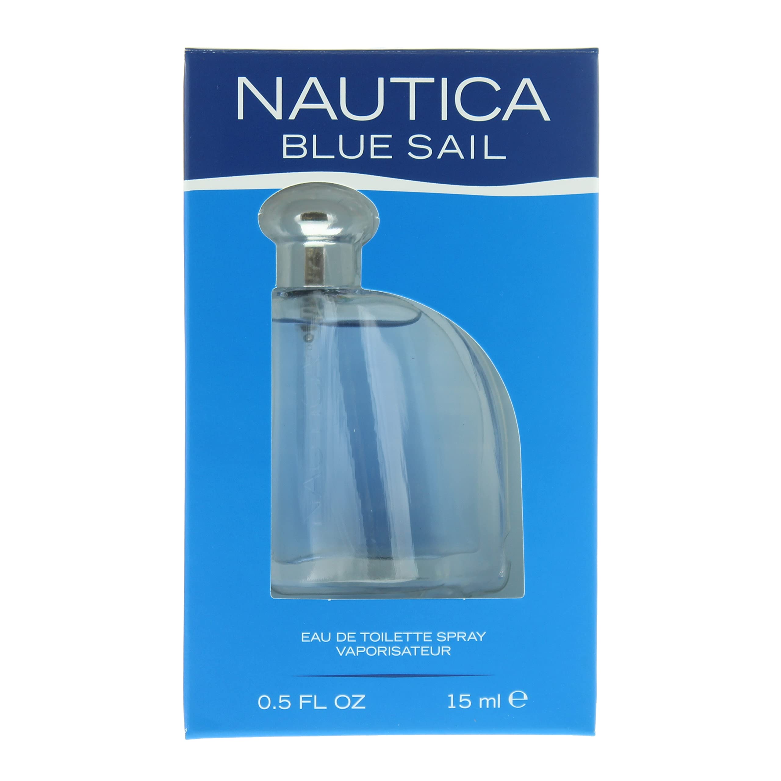 Nautica Blue Sail Eau de Toilette for Men, 0.5 Fluid Ounce