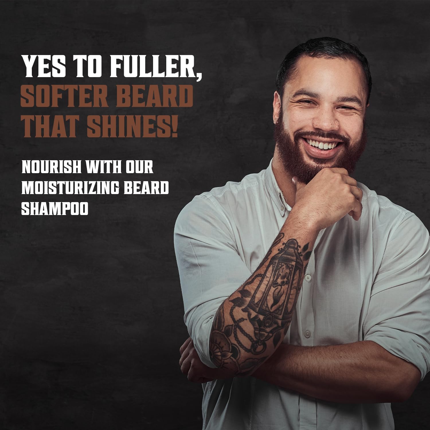 Viking Revolution Beard Wash Shampoo W/Argan & Jojoba Oils - Softens & Strengthens - Sandalwood Scent - Beard Shampoo W/Beard Oi