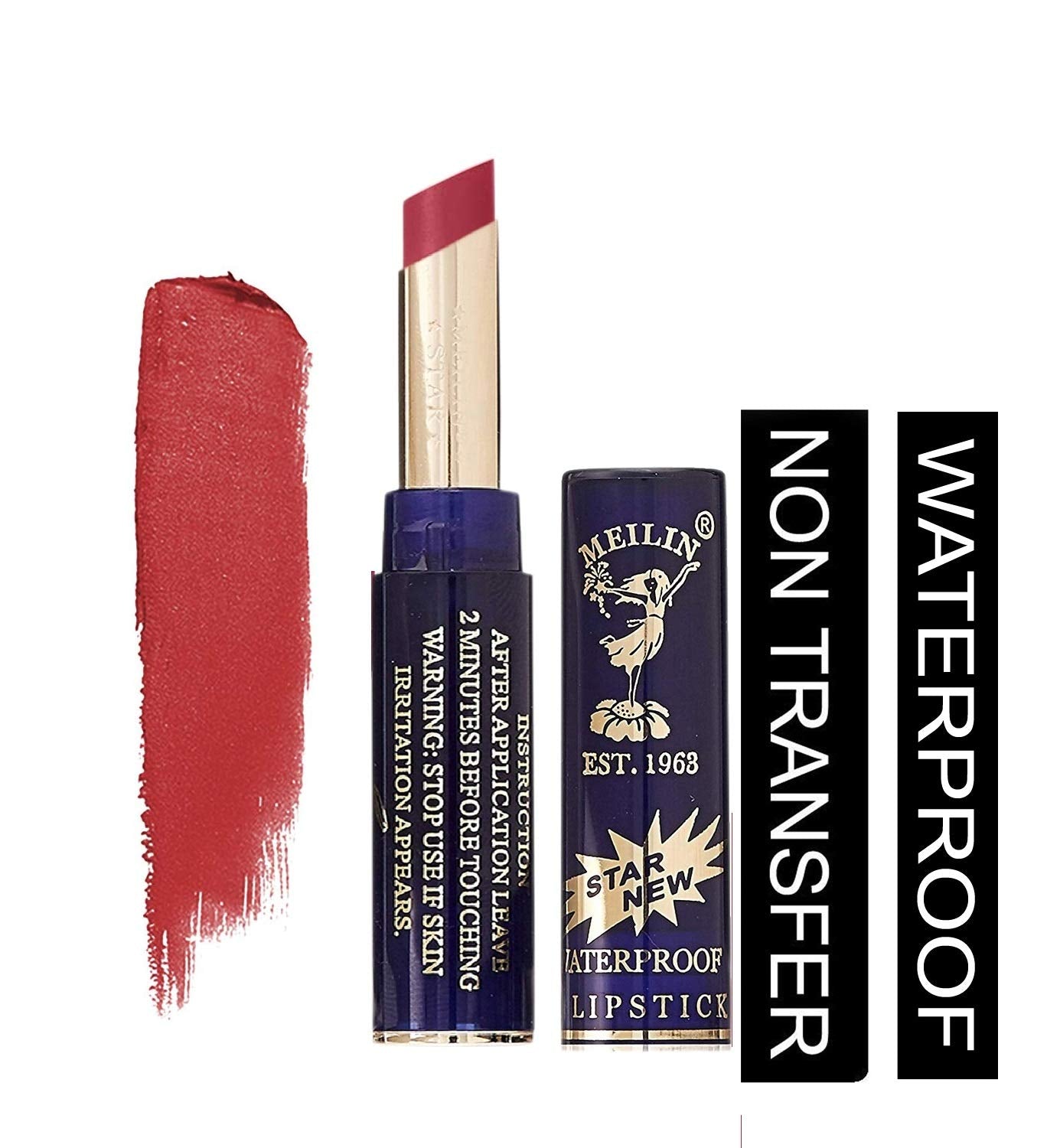 Meilin (Hong Kong) Aya Non Transfer Waterproof Matte Lipstick  Pure Red
