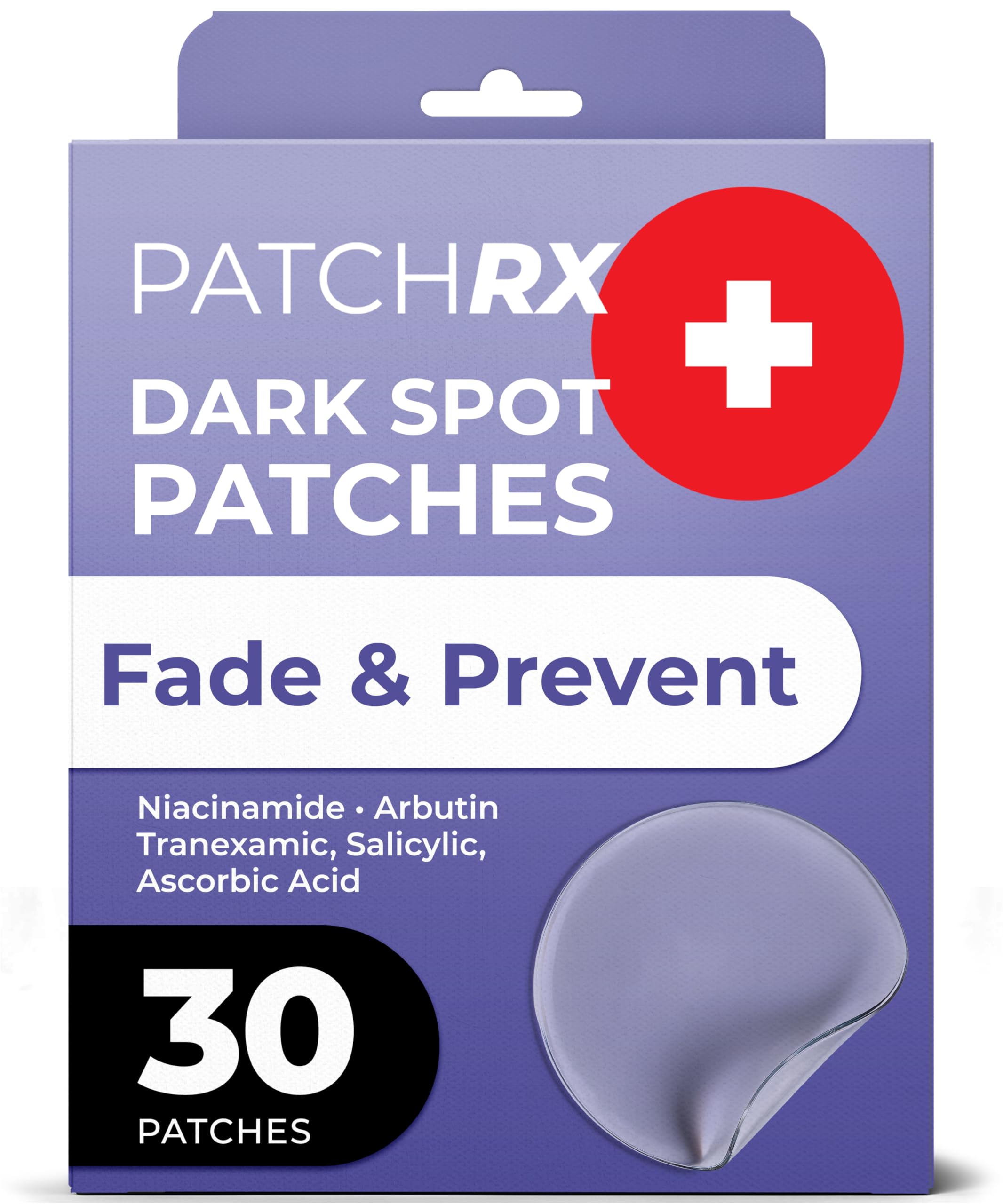 PatchRx Dark Spot Patches for Face (30 Pack) Post Acne Dark Spot Care for Face, Blemish Patches Dark Spot Treatment with Arbutin