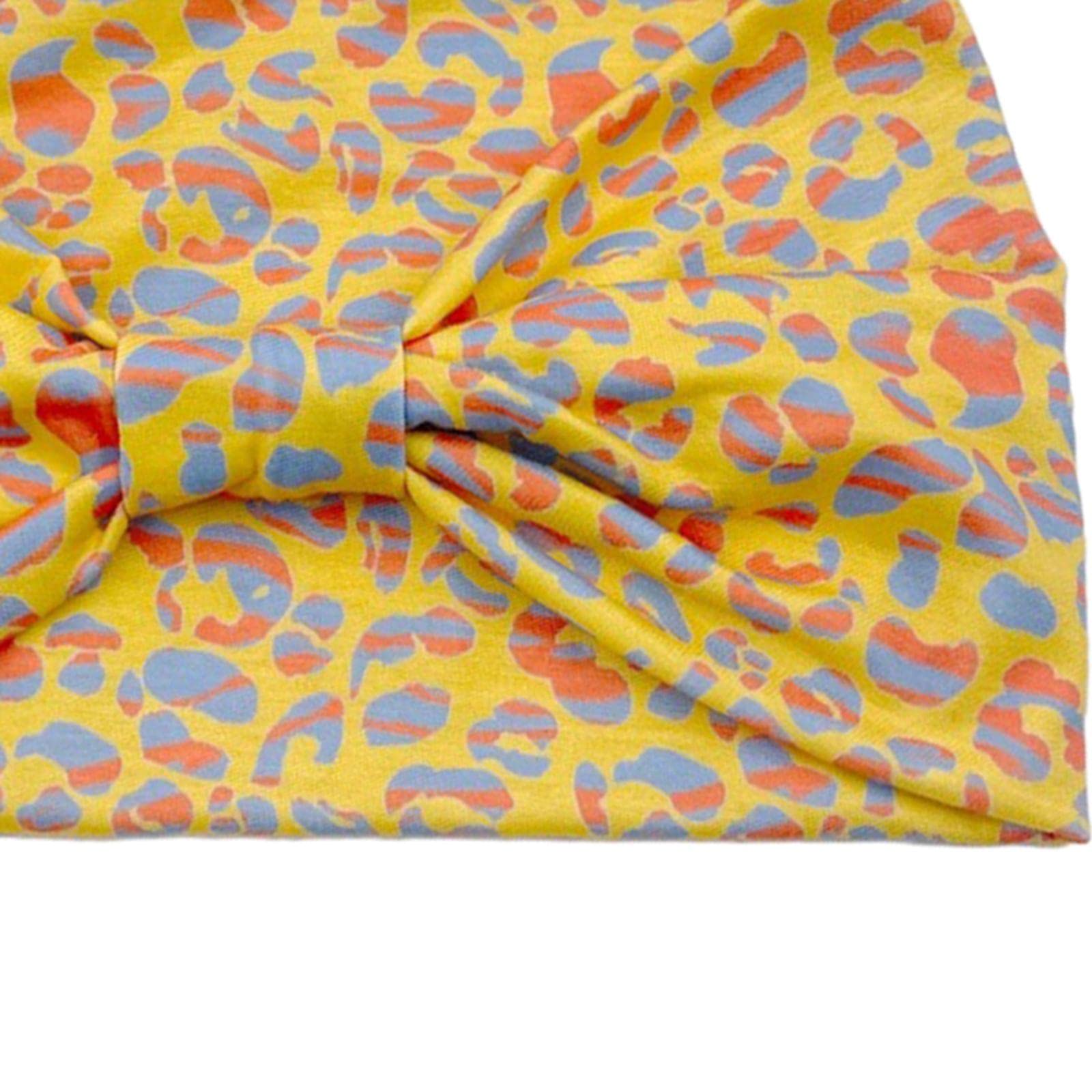 Bnf Women Leopard Headbands Girls Sweat Bands Hairband For Sleeping Yoga Makeup Yellow Womens Accessories | Hair Accessories