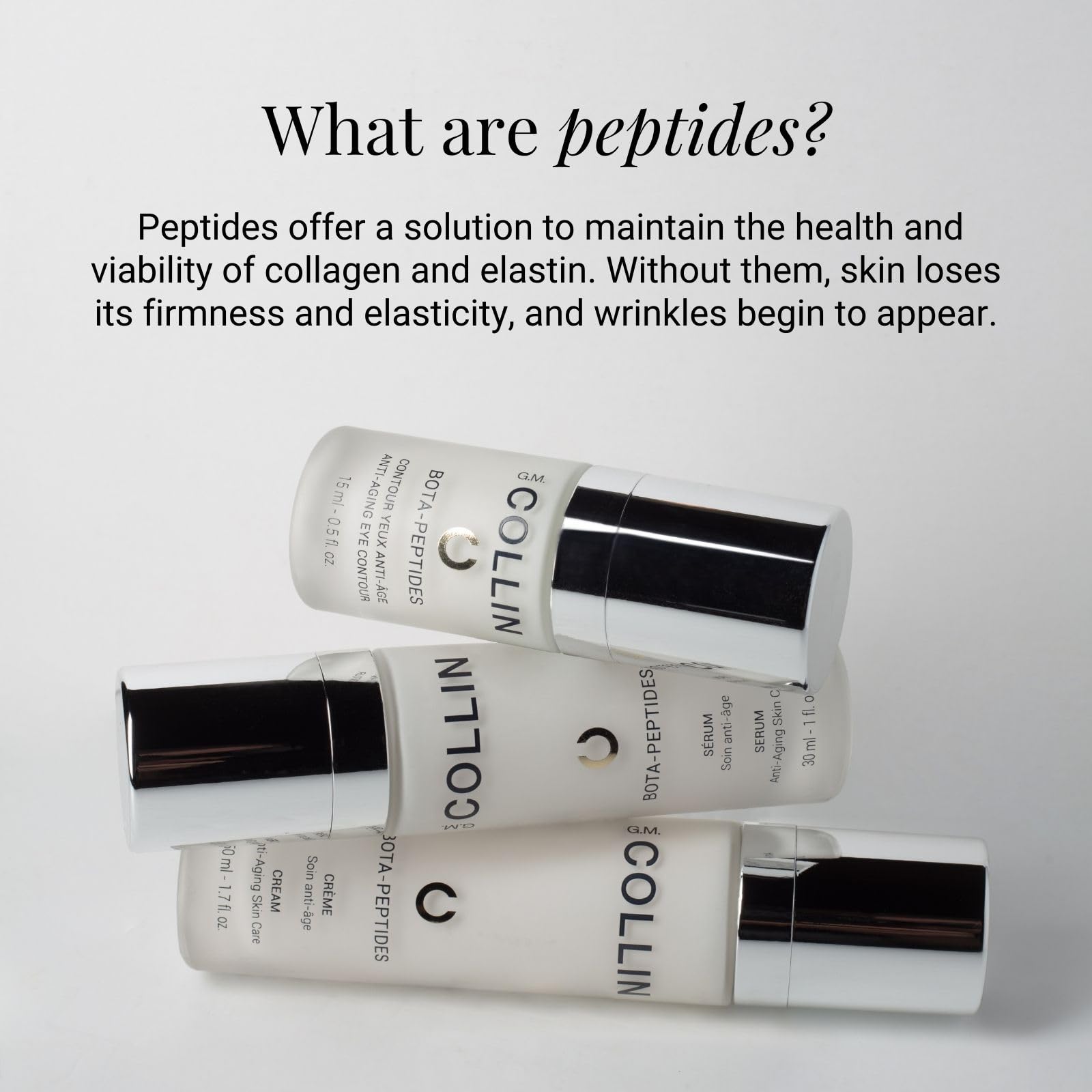 G.M. COLLIN Bota-Peptides Serum | Anti Aging Face Serum with Plumping Peptides for Fine Lines and Wrinkles