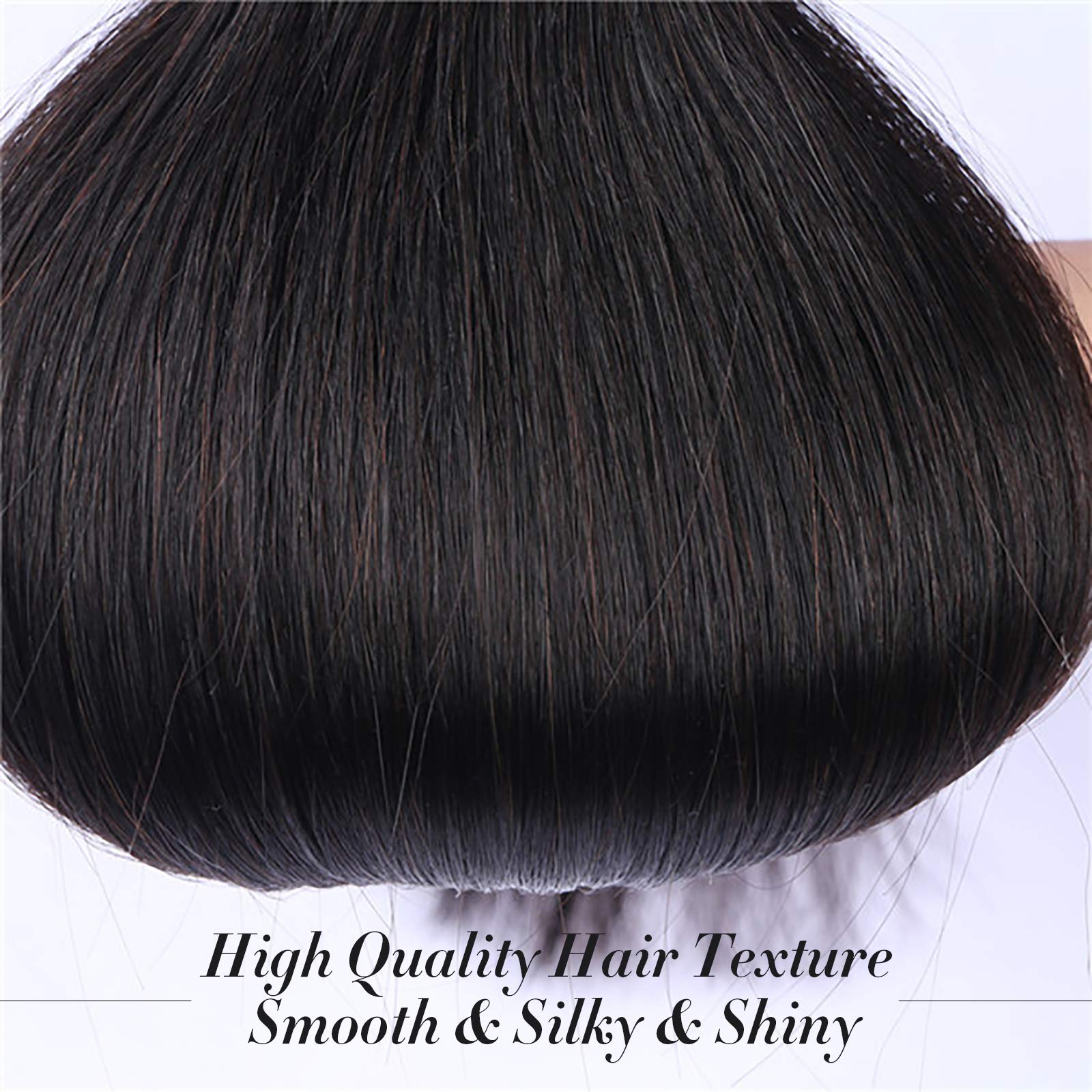 Straight Human Hair 3 Bundles 18 18 18 Inch Brazilian Hair Straight Weave Bundles Human Hair 100% Unprocessed Virgin Hair Weft R