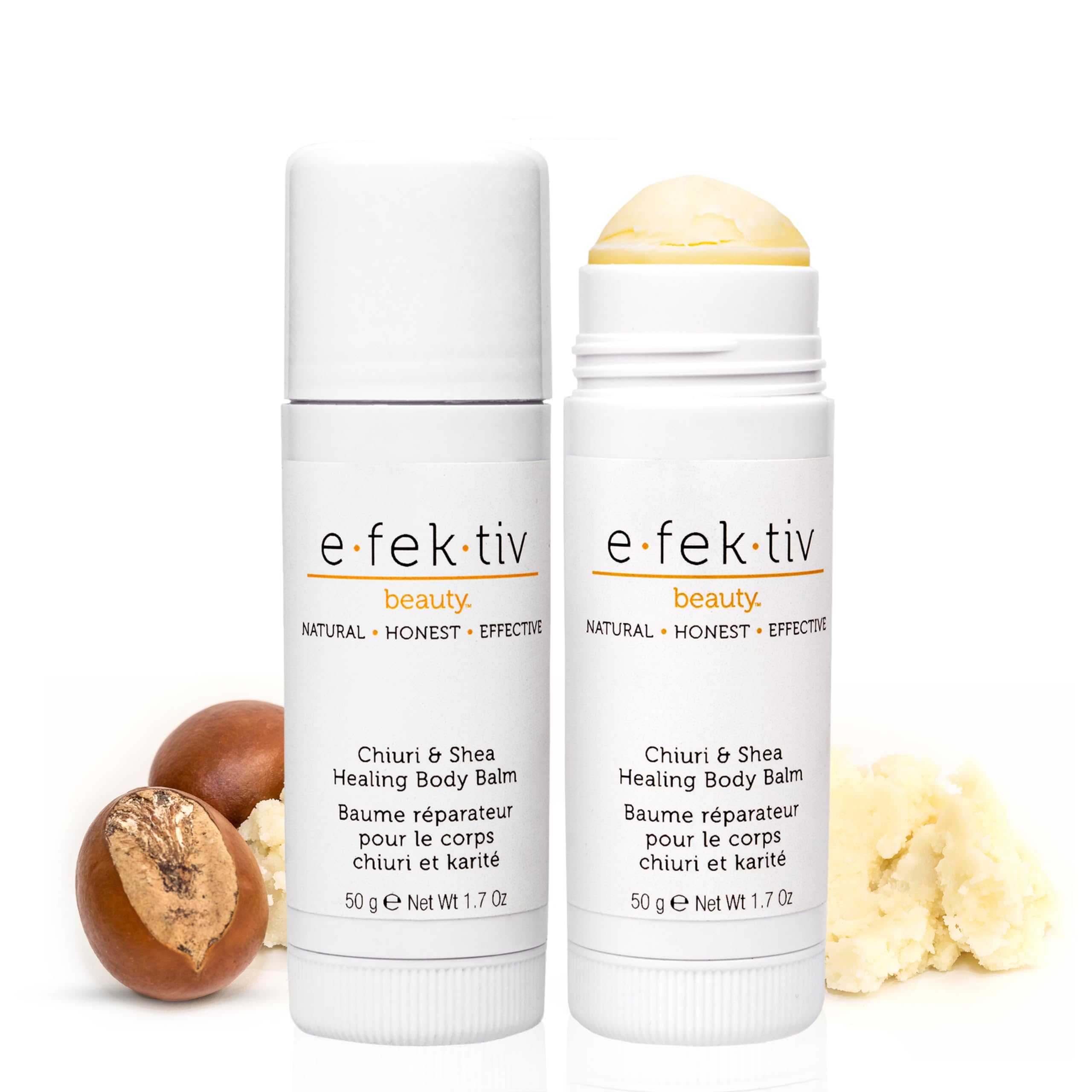 E.Fek.Tiv Beauty Chiuri And Shea Healing Body Balm - Deep Moisturizing And Hydrating - Body Butter Hydrating Balm - Travel Size