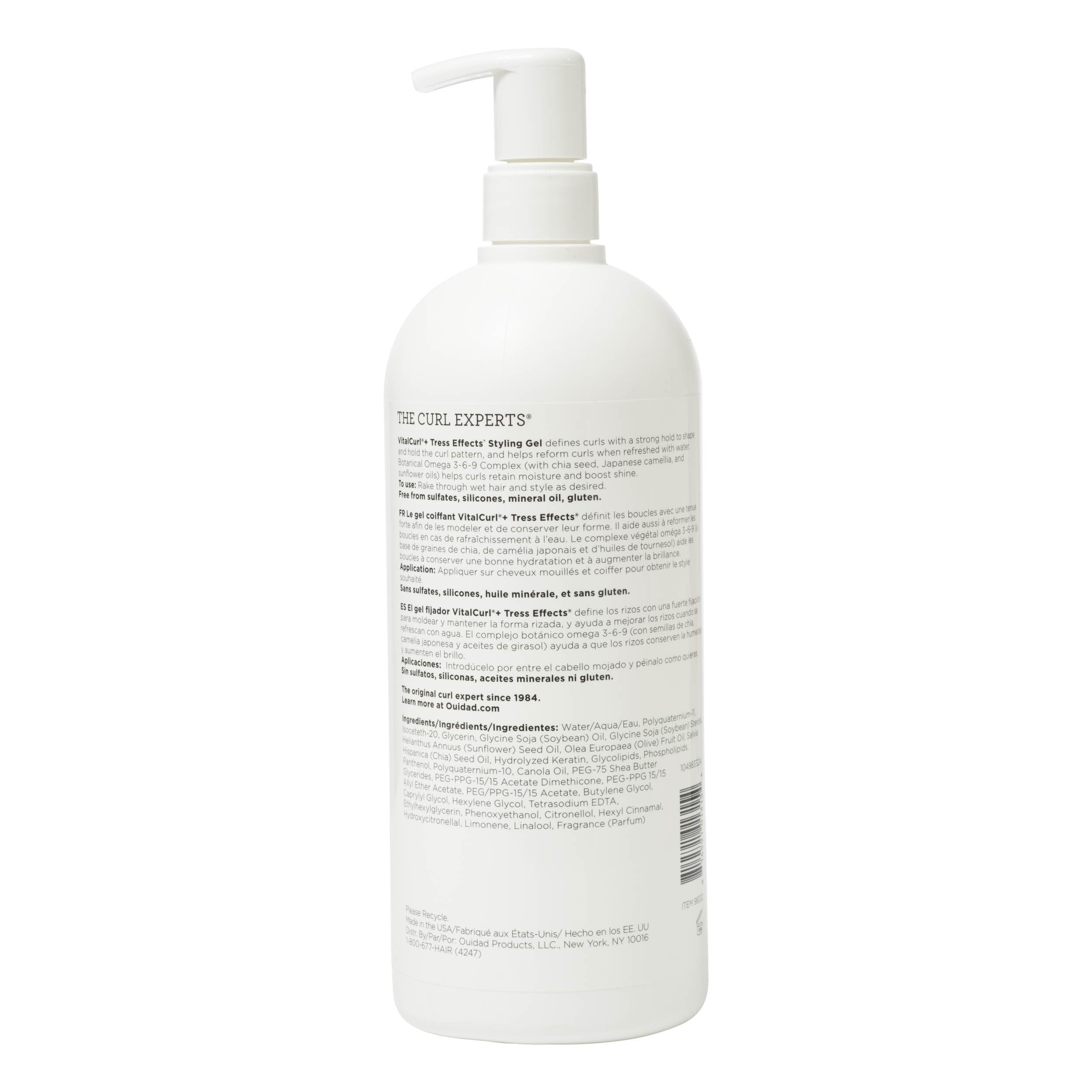 Ouidad Vitalcurl+ Tress Effects Styling Gel, 33.8 Fl Oz