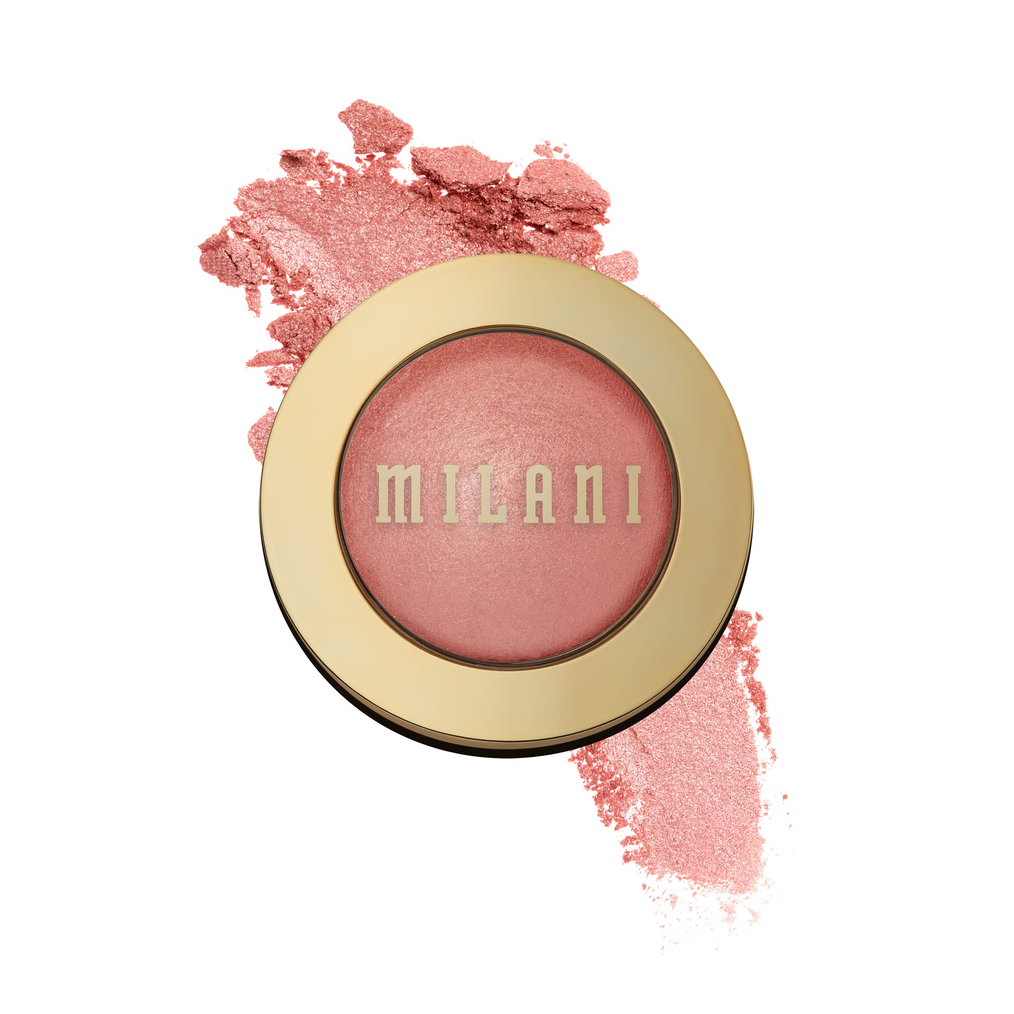 Milani Baked Blush - Petal Primavera (0.12 Ounce) Cruelty-Free Powder Blush - Shape, Contour & Highlight Face For A Shimmery Or
