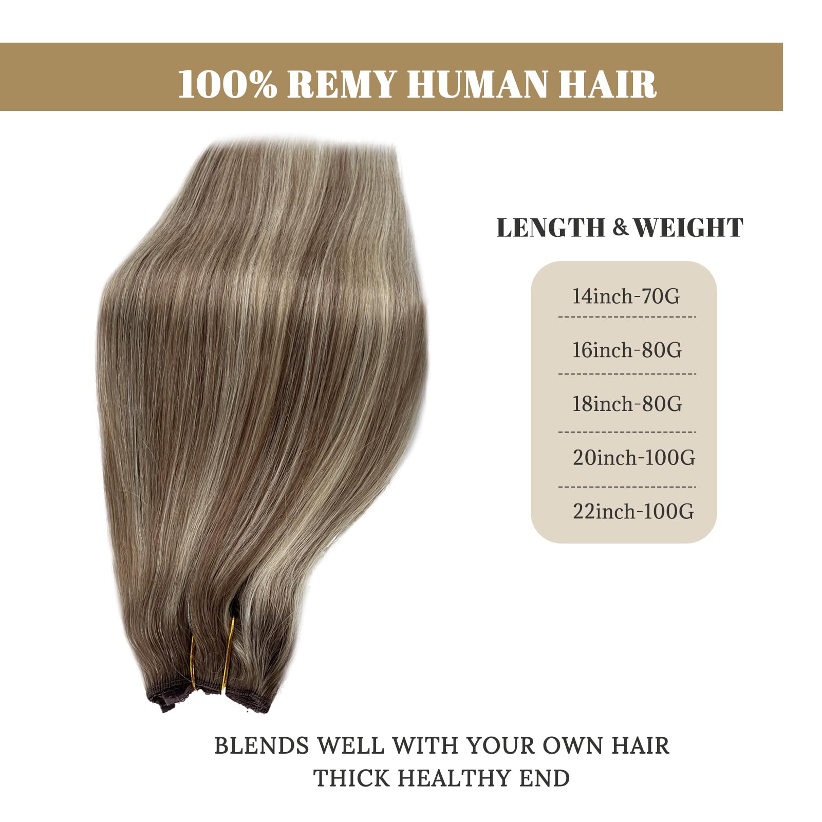 Ombre Halos Human Hair Extensions With Clip Ins One Piece Hair Extensions With Secret Wire Dark Brown Balayage Light Brown With