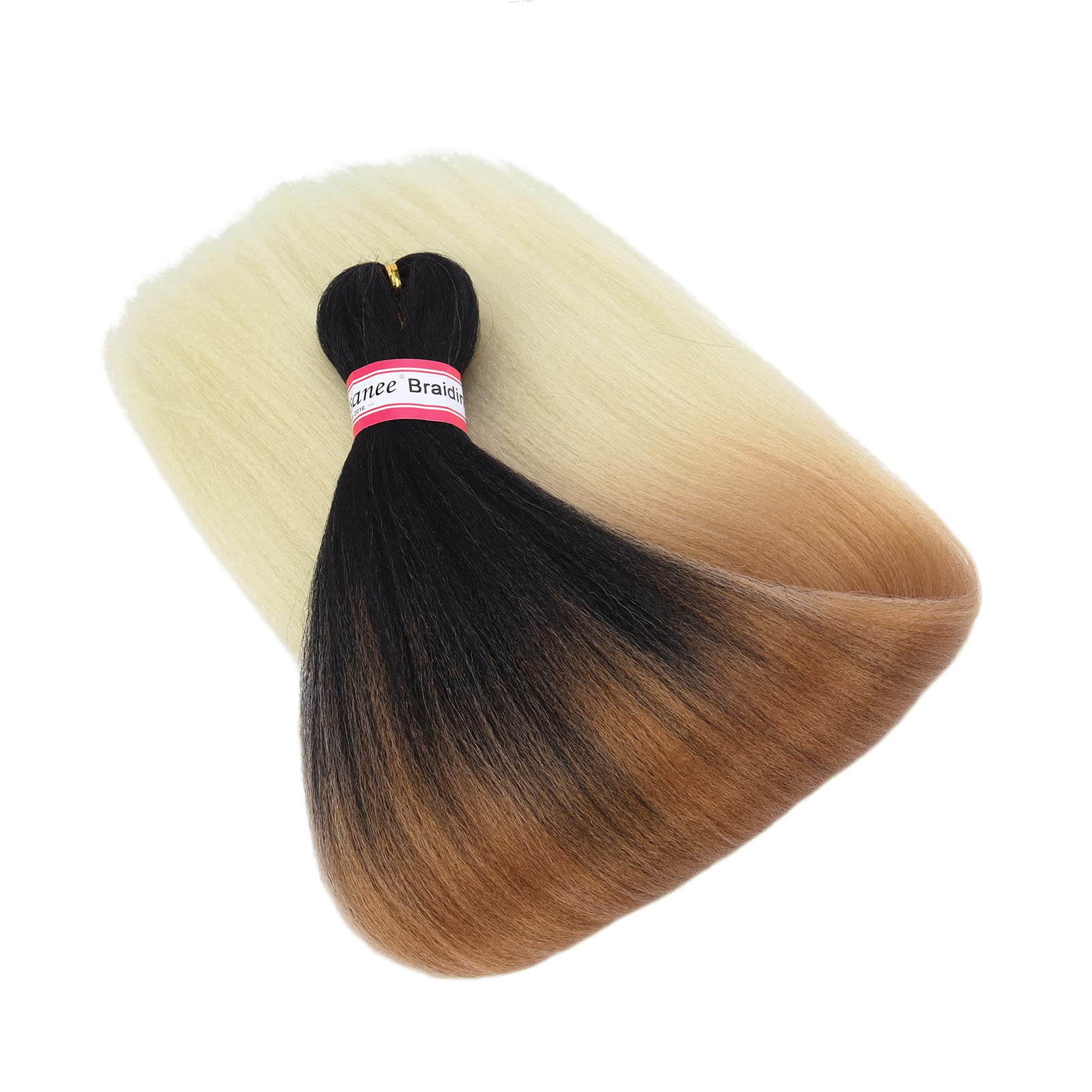 Pre Stretched Braiding Hair 8 Packs 20 Inch Ombre Braiding Hair Natural Easy Twist Braids Synthetic Crochet Hair Hot Water Setti