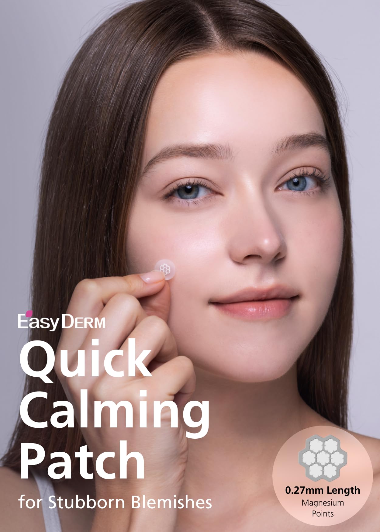 EasyDerm Quick Calming Magnesium Patches (30 patches) with Cica Ampoule