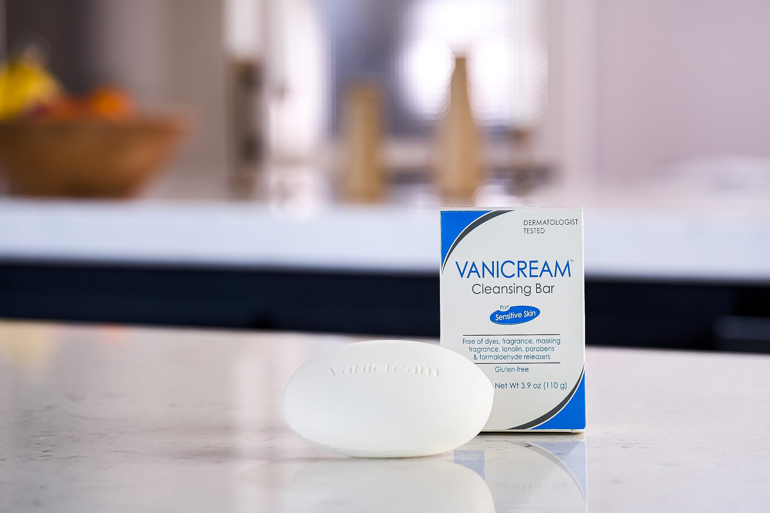 Vanicream Cleansing Bar | Fragrance, Gluten and Sulfate Free | For Sensitive Skin | Gently Cleanses and Moisturizes, 3.9 Ounce (