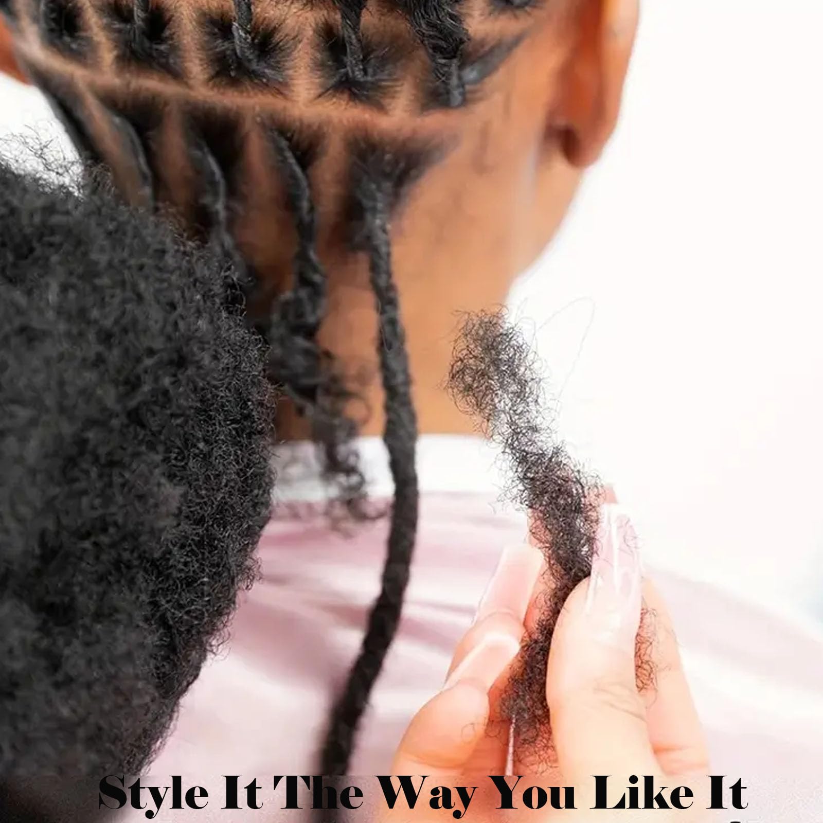 Afro Kinkys Bulk Human Hair For Dreadlock Extensions 12 Inches 30 Gram Natural Black Loc Repair Afro Kinky Braiding Human Hair F