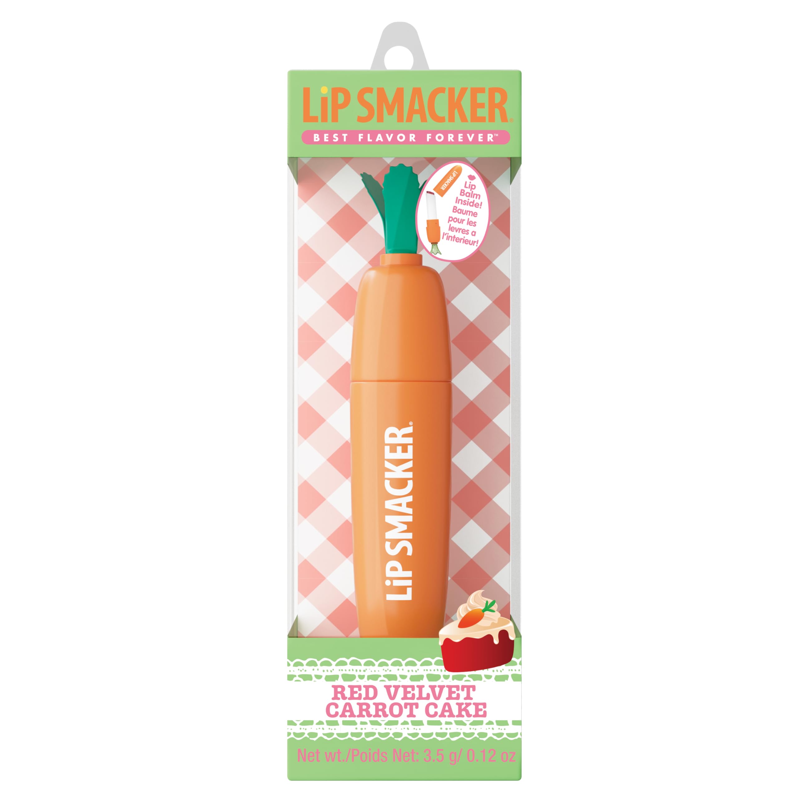 Lip Smacker Carrot Lip Balm, Moisturizing & Nourishing Lip Care, Adorable Easter-Themed Collectible, Fun & Giftable for All Ages