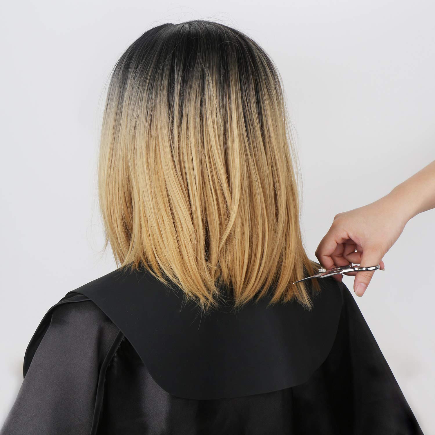 Segbeauty Hair Salon Stylist Cutting Collar, Black Rubber Neck Wrap Neck Guard for Haircut Hair Dye, Professional Hairdressing H