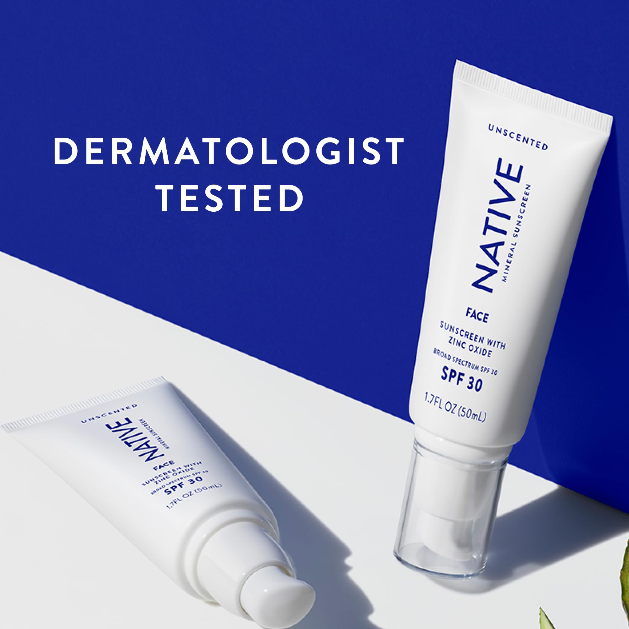 Native Sunscreen Spf 30, Zinc Oxide Dermatologist Tested Suitable For Sensitive Skin & Hawaii Compliant, 5 Ounces | Unscented Su