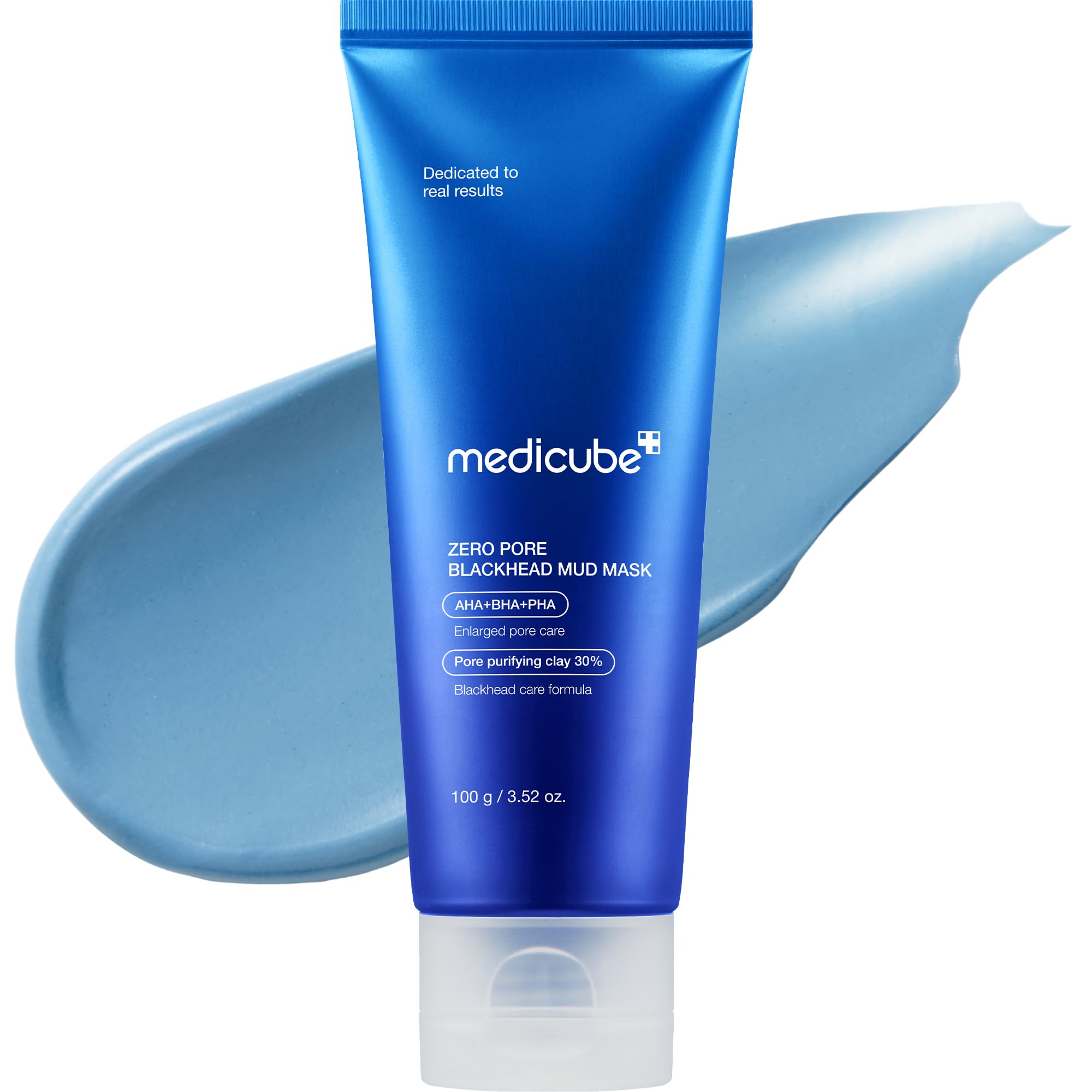 Medicube Zero Pore Blackhead Mud Facial Mask - Skin Cooling & Tightening - 3 Minute Quick Dry Pore Care Formula With Aha, Bha, P