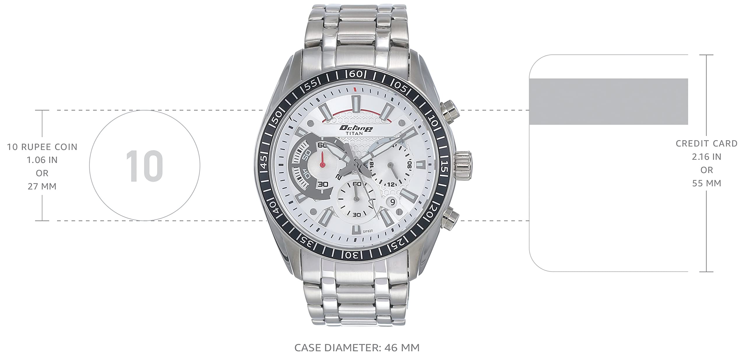 Titan Analog Silver Dial MenS Watch-90077Km01